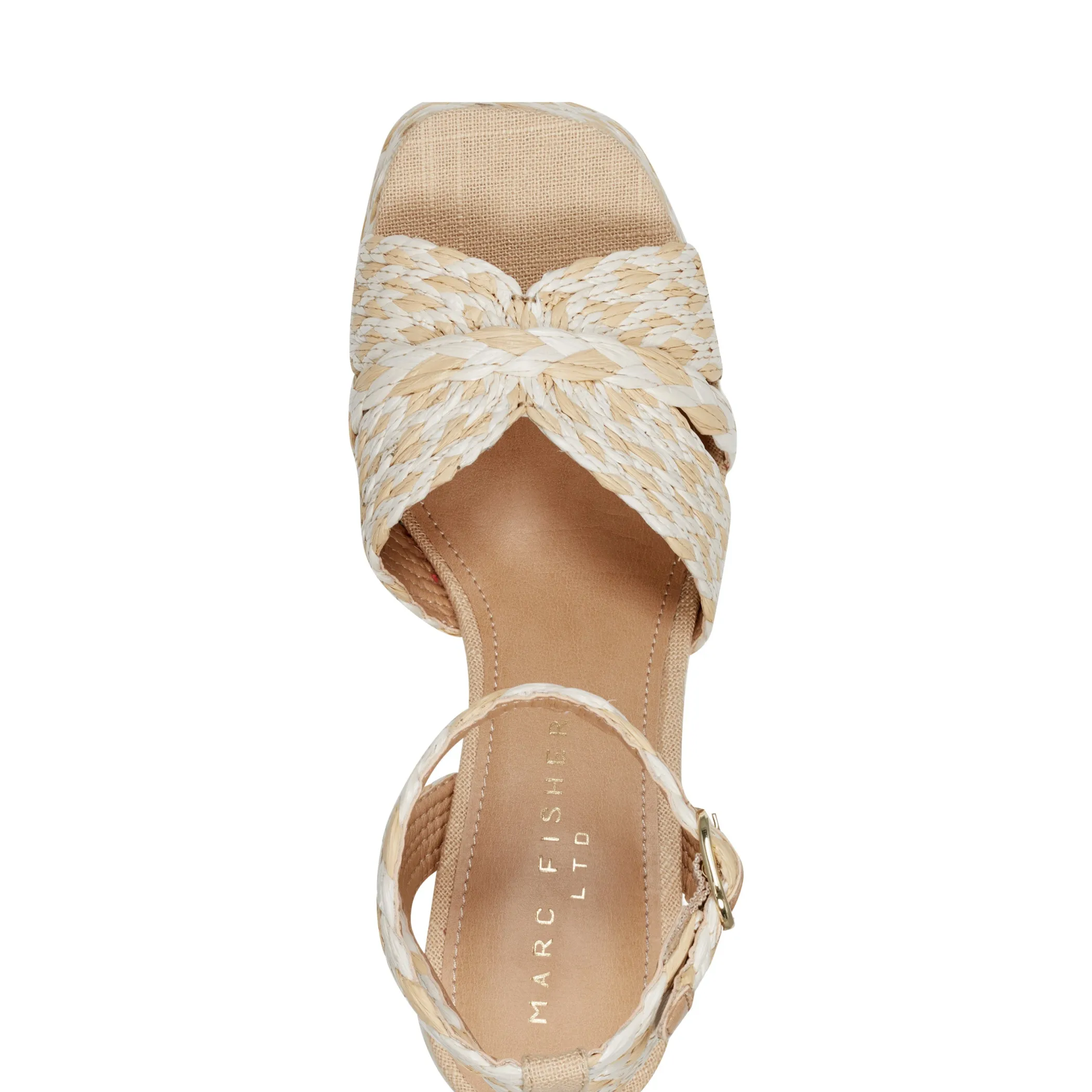 Shop Marc Fisher Janie Platform Sandal Light Natural