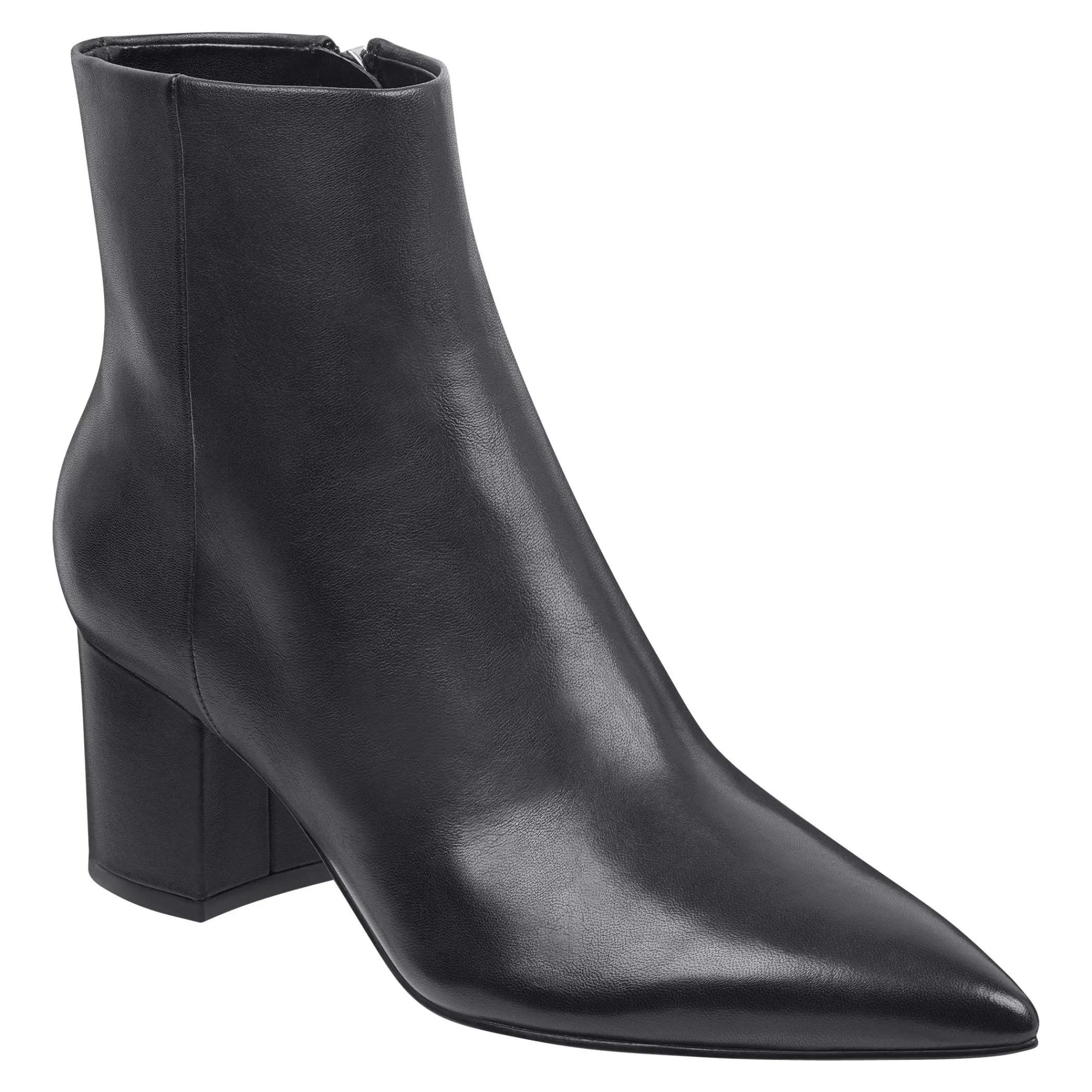 Cheap Marc Fisher Jarli Pointy Ankle Bootie Black Leather