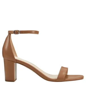 Best Marc Fisher Jaron Ankle Strap Heeled Sandal Medium Natural Leather