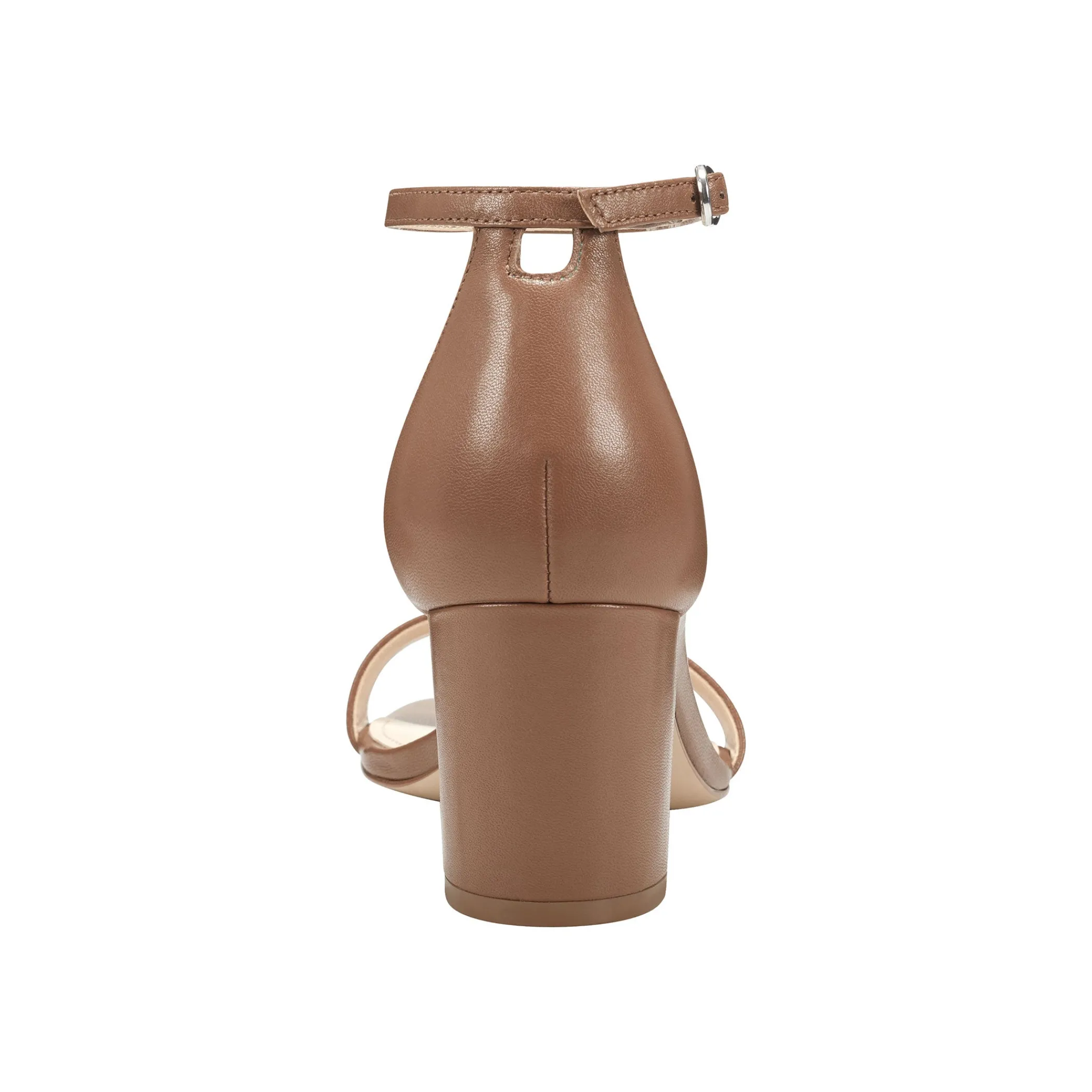 Shop Marc Fisher Jaron Ankle Strap Heeled Sandal Light Brown Leather