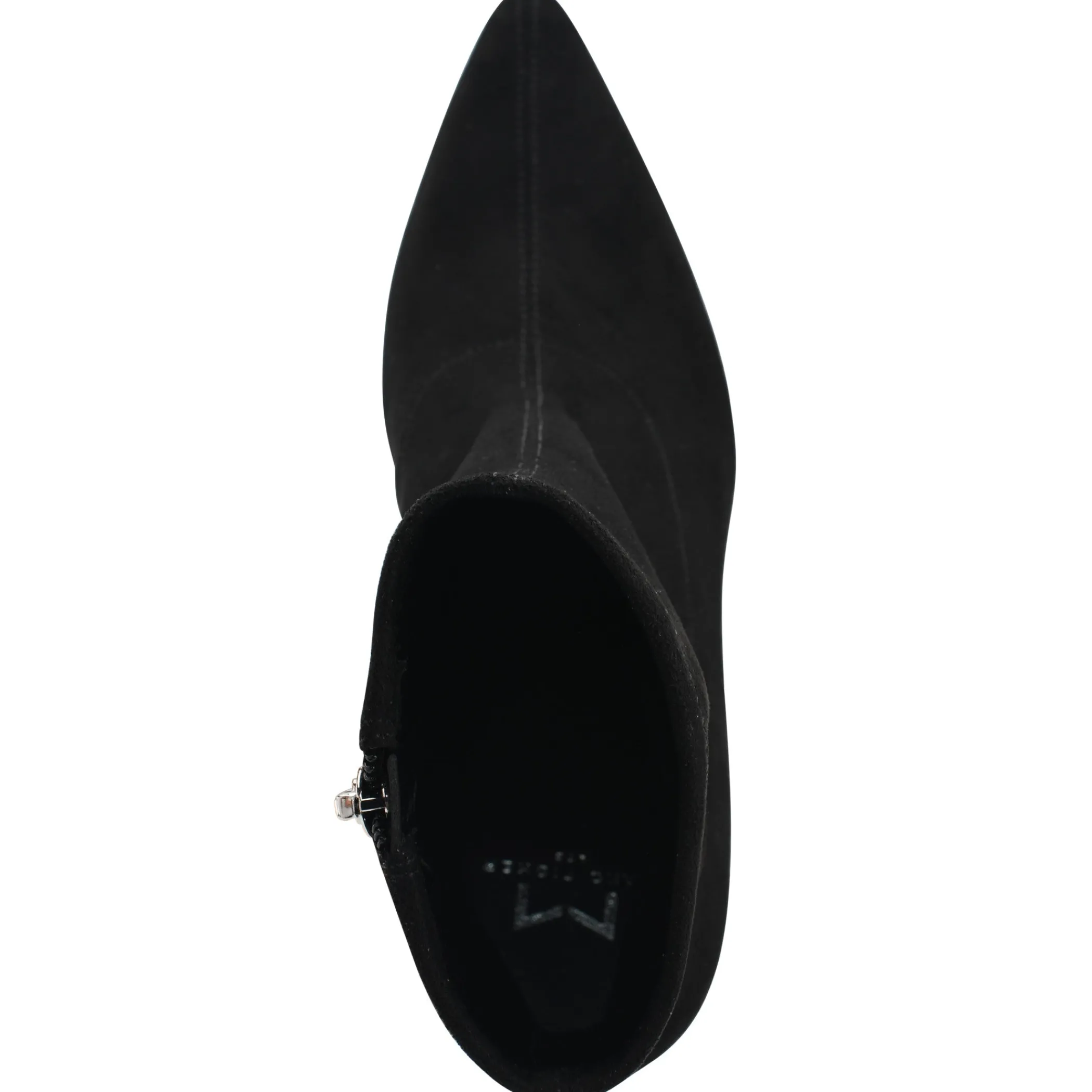 New Marc Fisher Kellen Heeled Bootie Black Suede