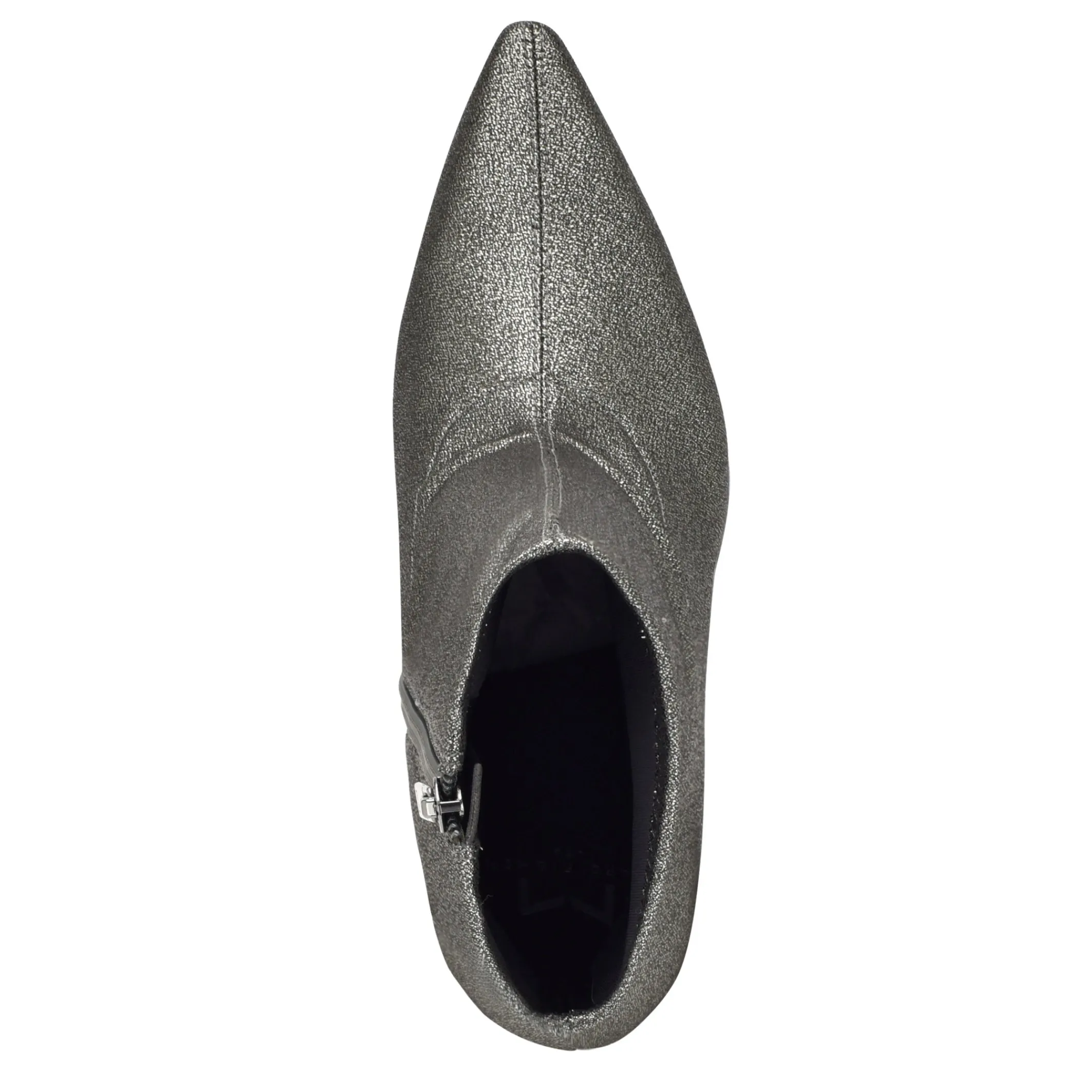 Hot Marc Fisher Kellen Heeled Bootie Pewter Glitter