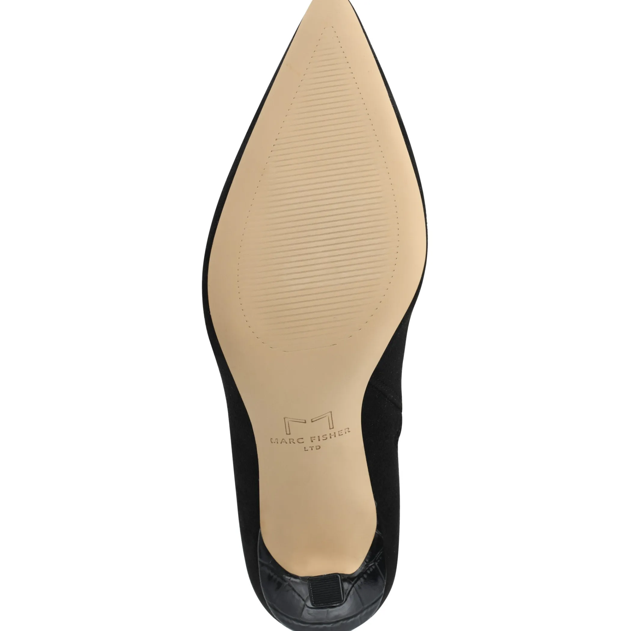 New Marc Fisher Kellen Heeled Bootie Black Suede