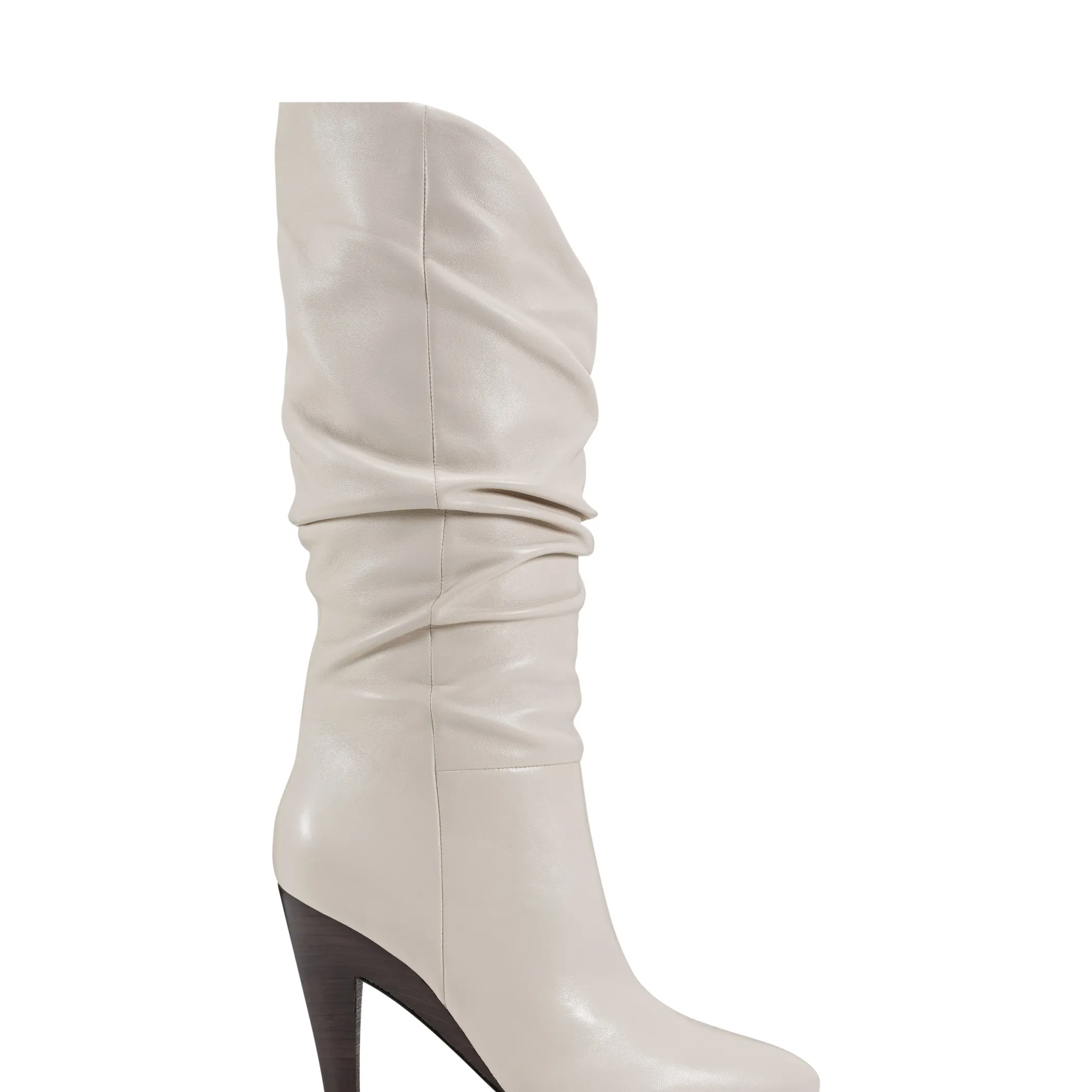 Best Sale Marc Fisher Krista Stiletto Slouchy Dress Boot Chic Cream