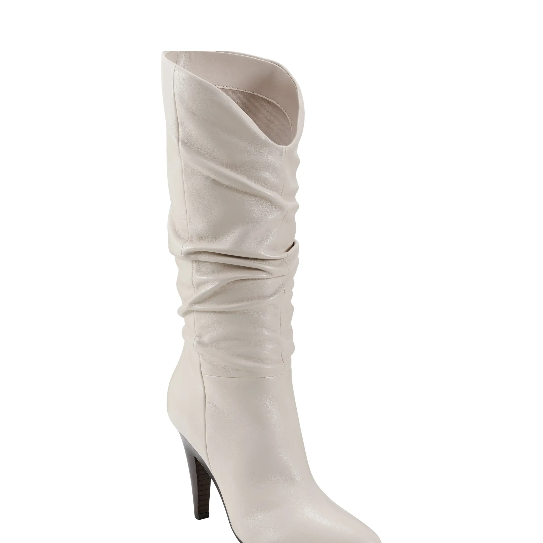 Best Sale Marc Fisher Krista Stiletto Slouchy Dress Boot Chic Cream