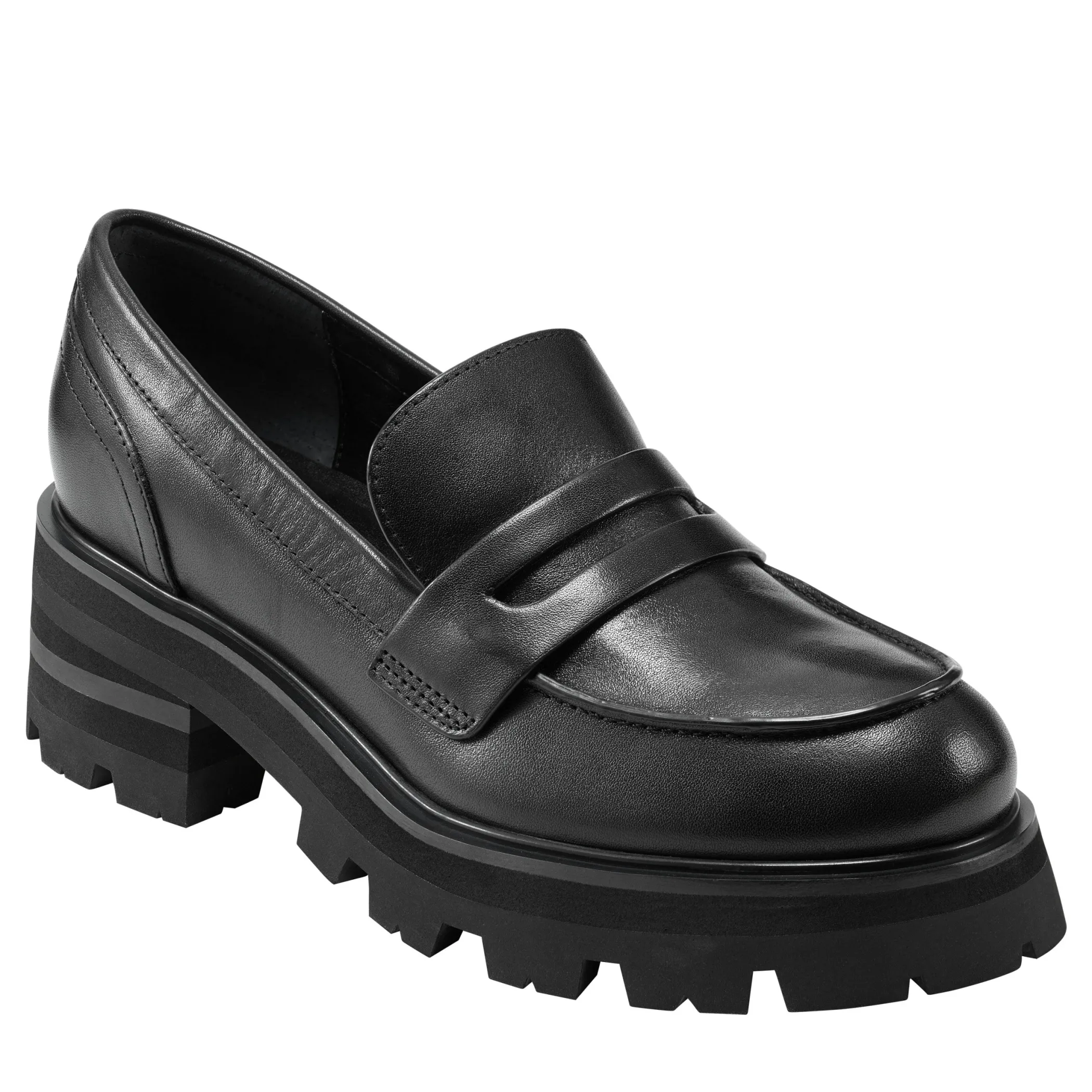 Best Marc Fisher Latika Lug Sole Loafer Black