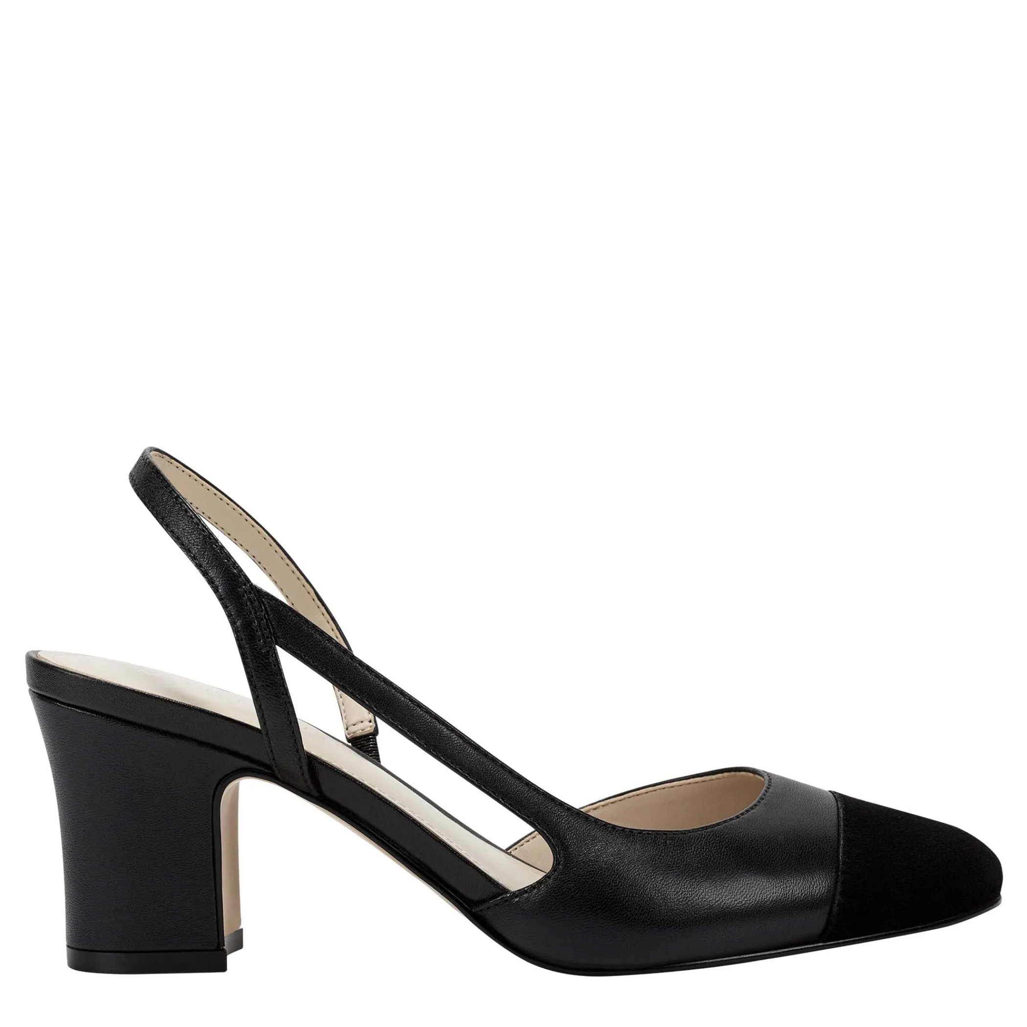 Cheap Marc Fisher Laynie Block Heel Pump Black