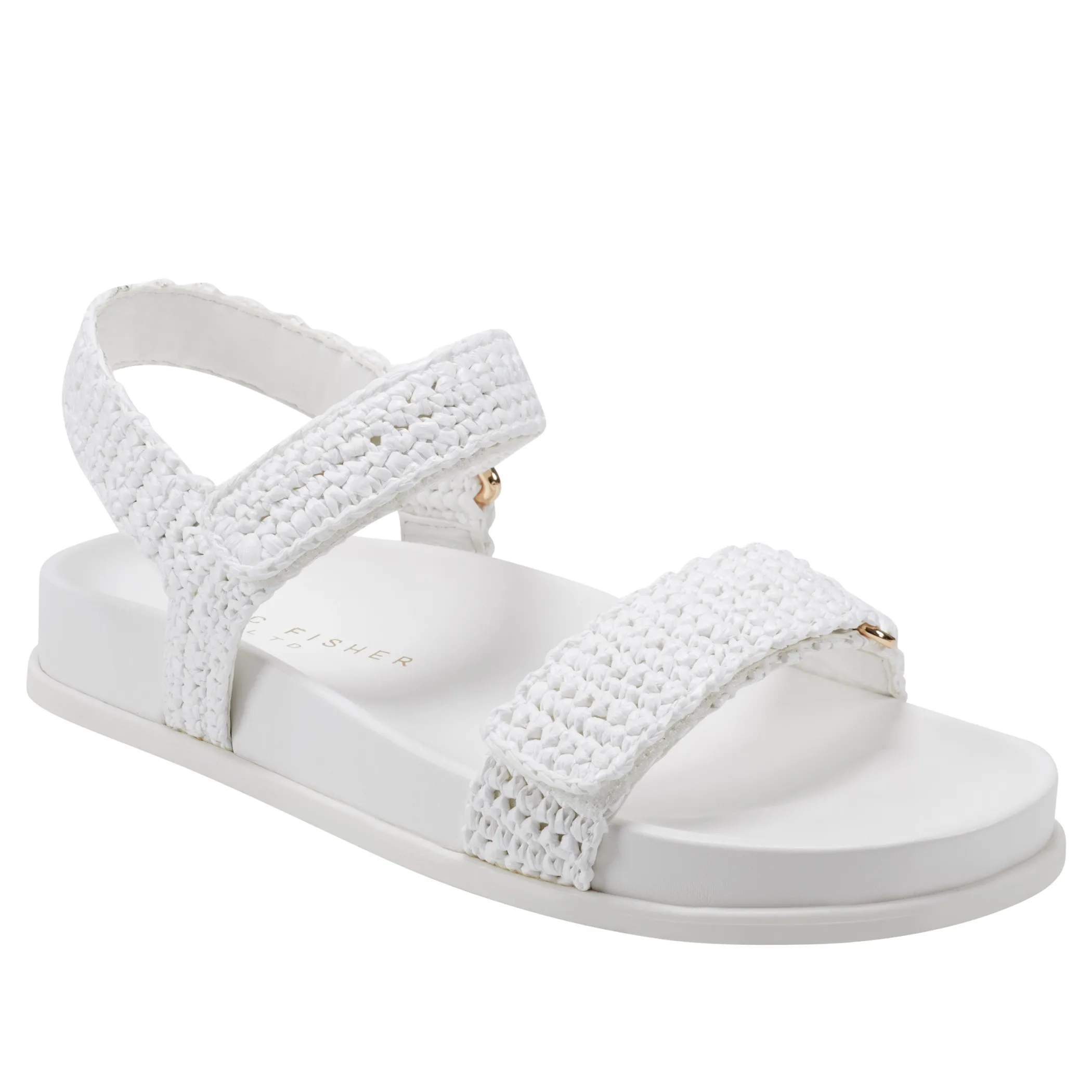Hot Marc Fisher Lenore Footbed Sandal Chic Cream