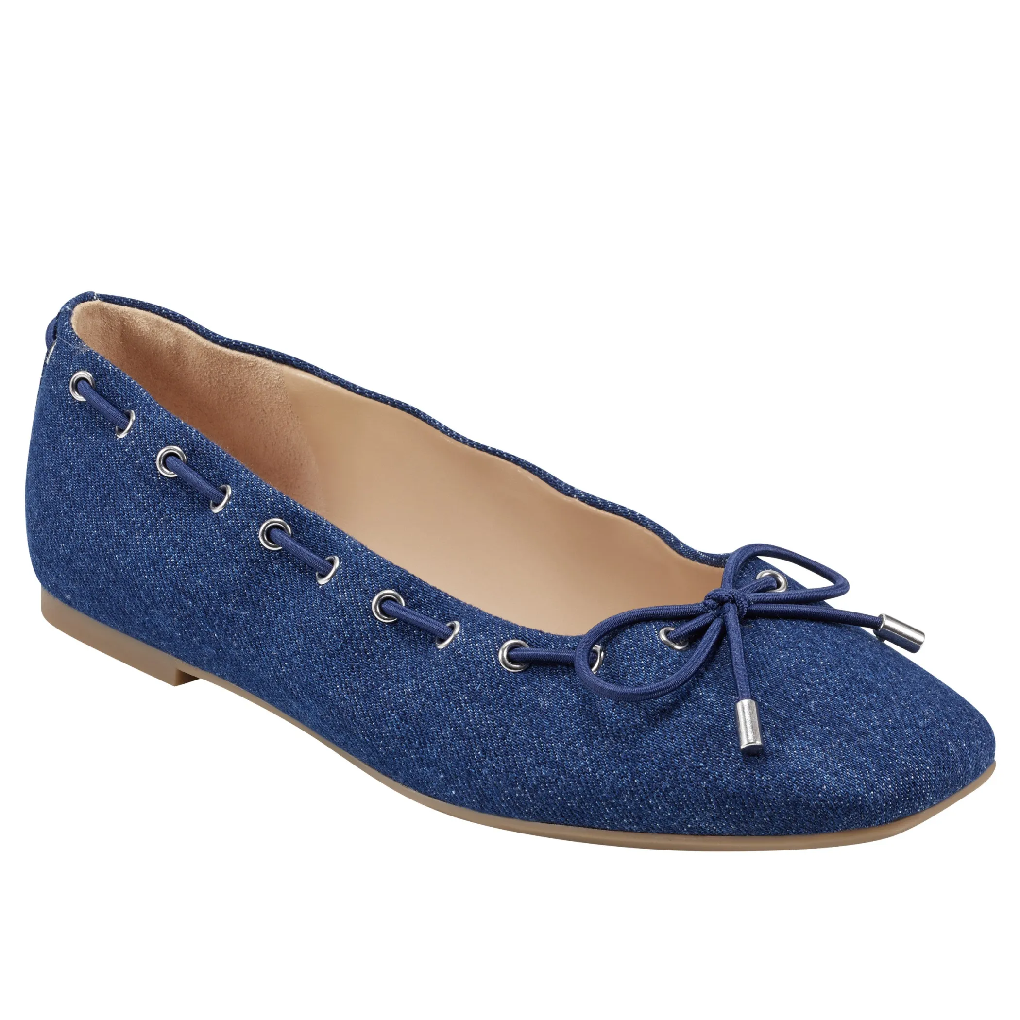 Clearance Marc Fisher Letizia Slip-On Casual Flat Denim