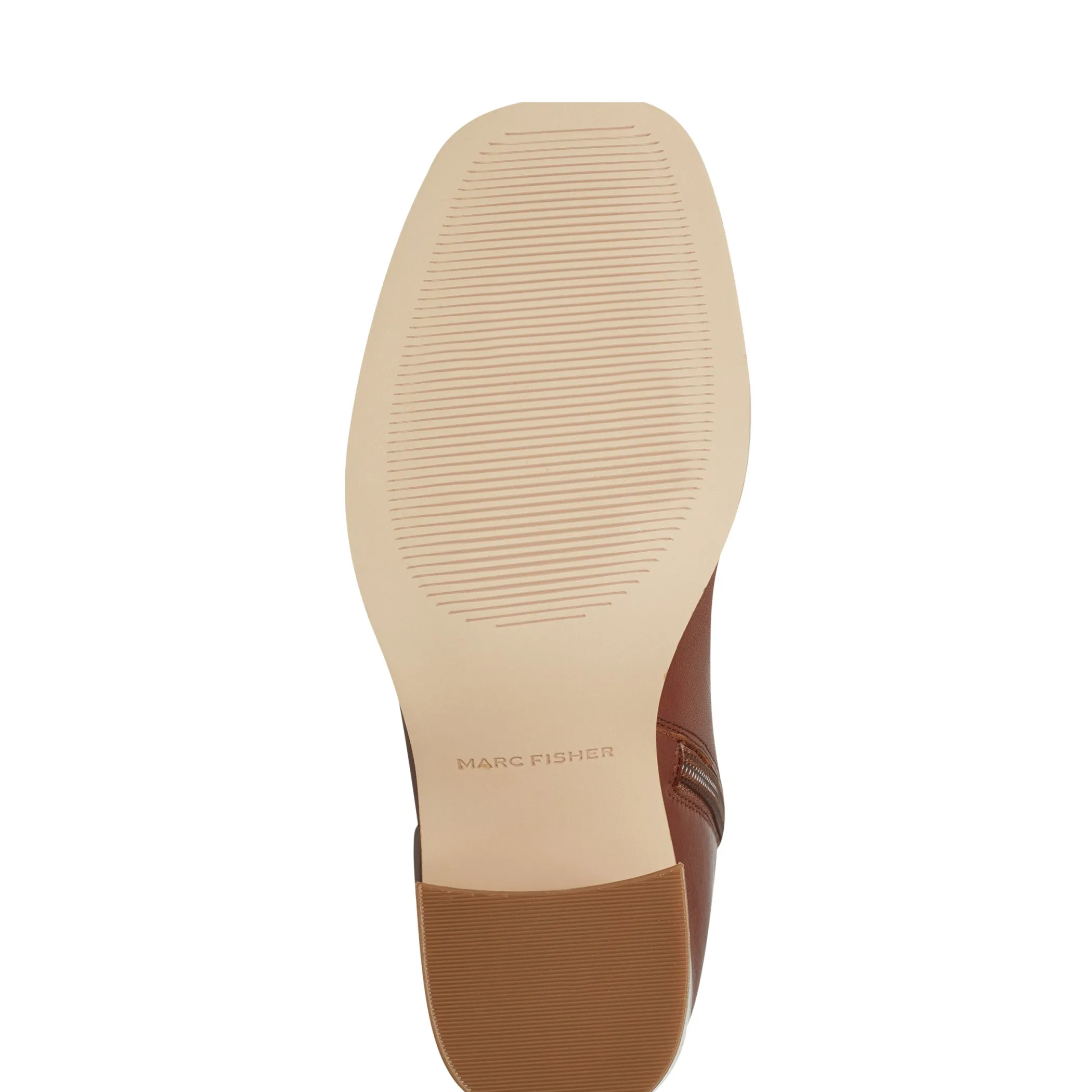 Best Marc Fisher Lianna Sqaure Toe Block Heel Dress Bootie Brown Leather