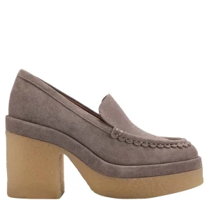 Best Sale Marc Fisher Lina Heeled Loafer Medium Natural Suede