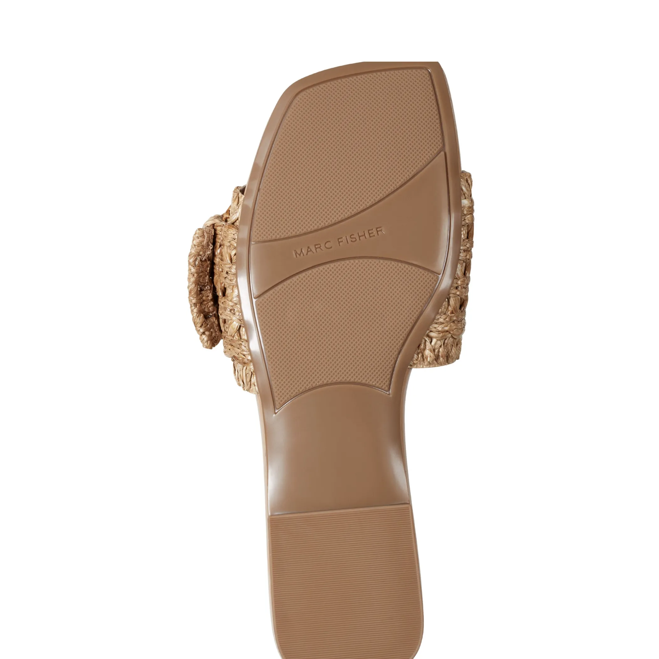 Cheap Marc Fisher Loree Flat Slide Sandal Brown