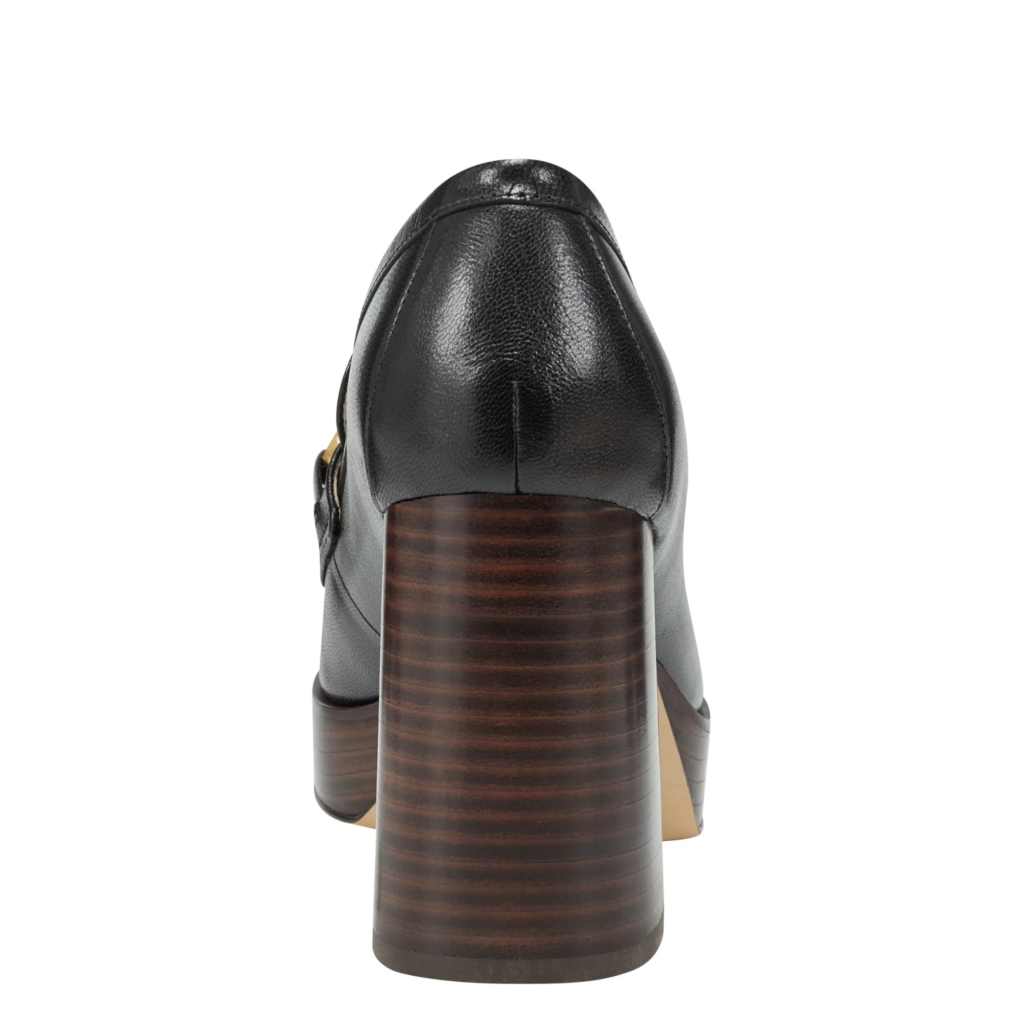 Flash Sale Marc Fisher Machi Heeled Loafer Black Leather