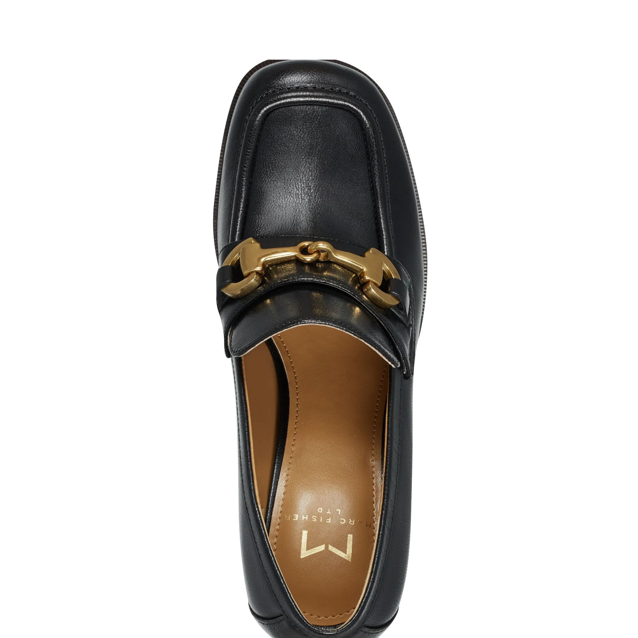 Flash Sale Marc Fisher Machi Heeled Loafer Black Leather