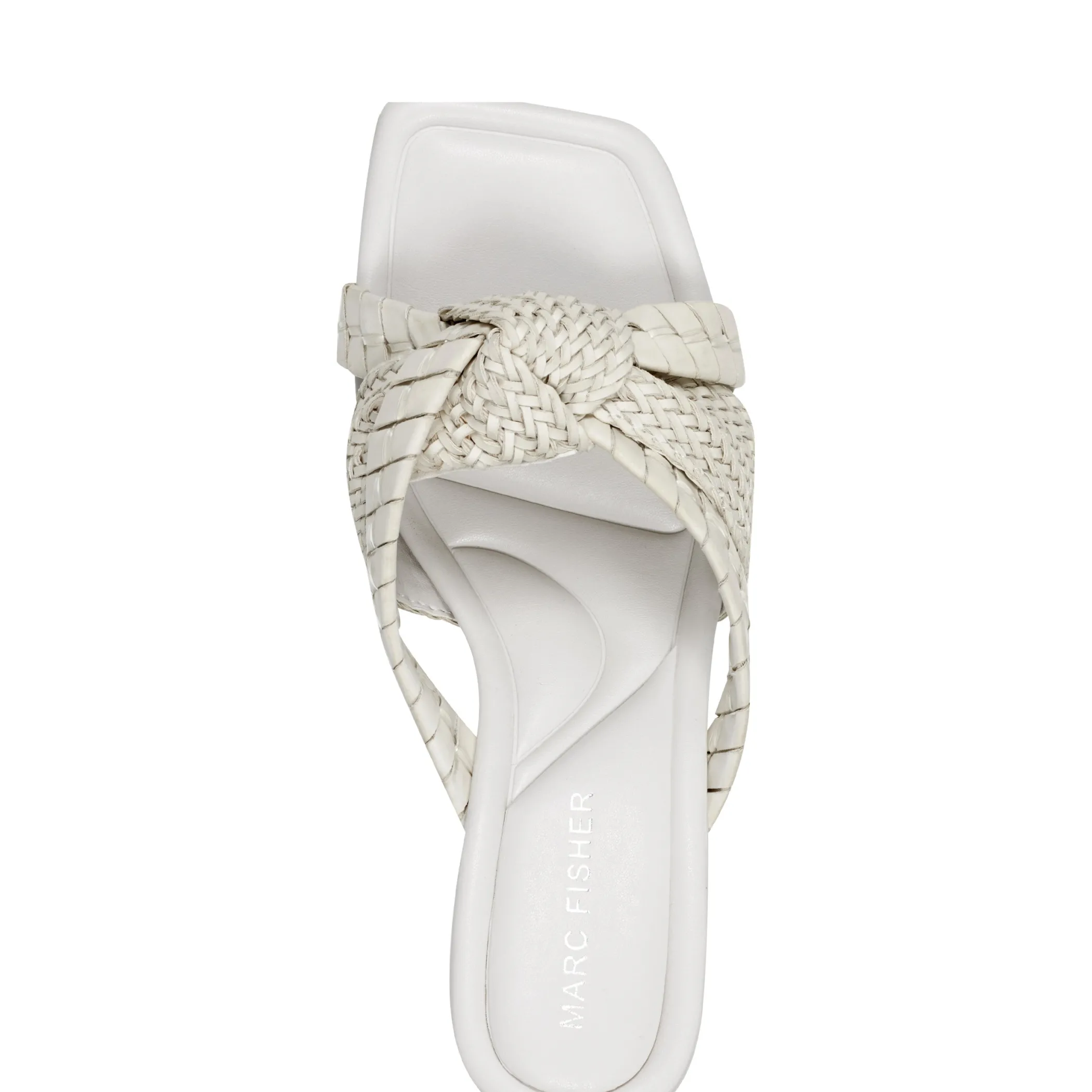 Discount Marc Fisher Macki Block Heel Sandal Chic Cream
