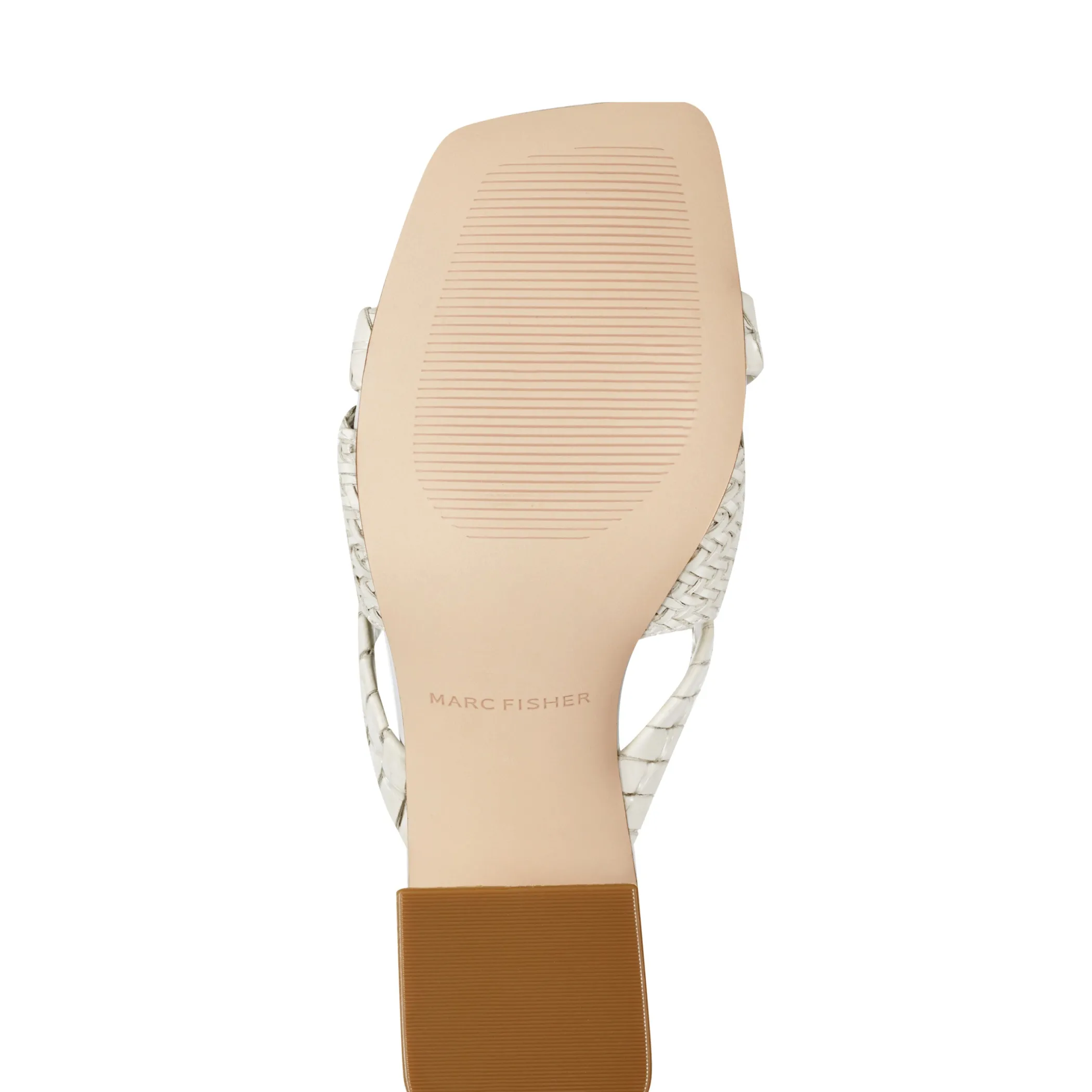 Discount Marc Fisher Macki Block Heel Sandal Chic Cream
