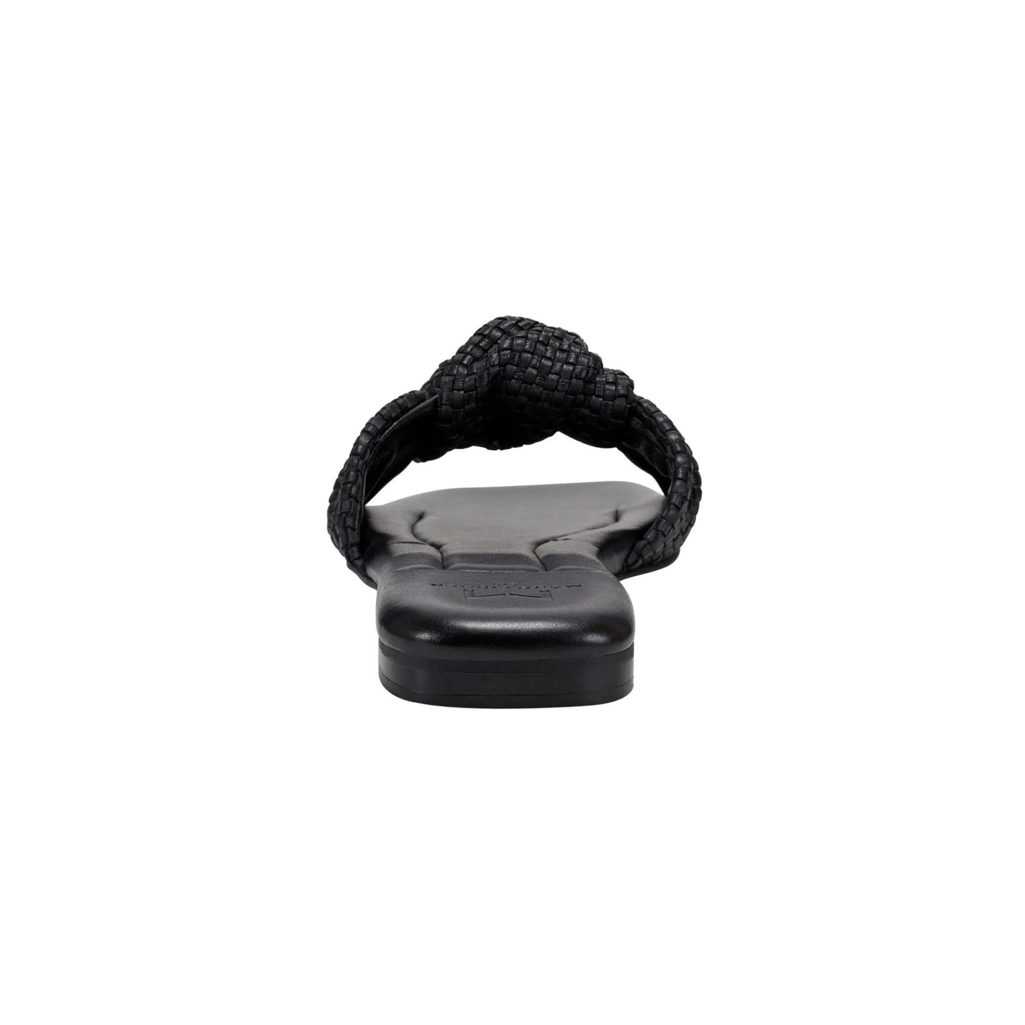 Best Marc Fisher Marlon Flat Slide Sandal Black Leather