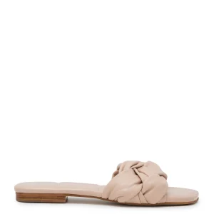 Clearance Marc Fisher Miyuki Slip On Sandal Blush Leather