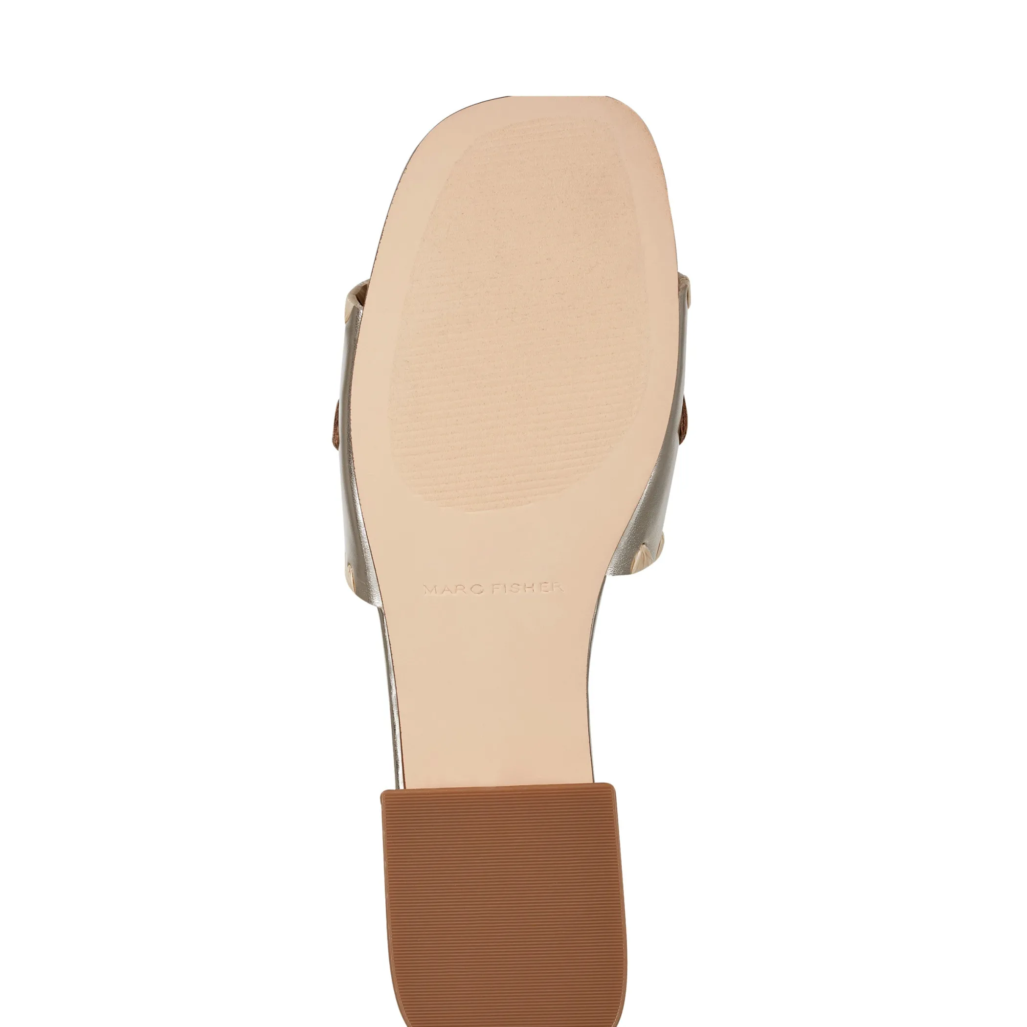 Cheap Marc Fisher Myami Slide Sandal Platino