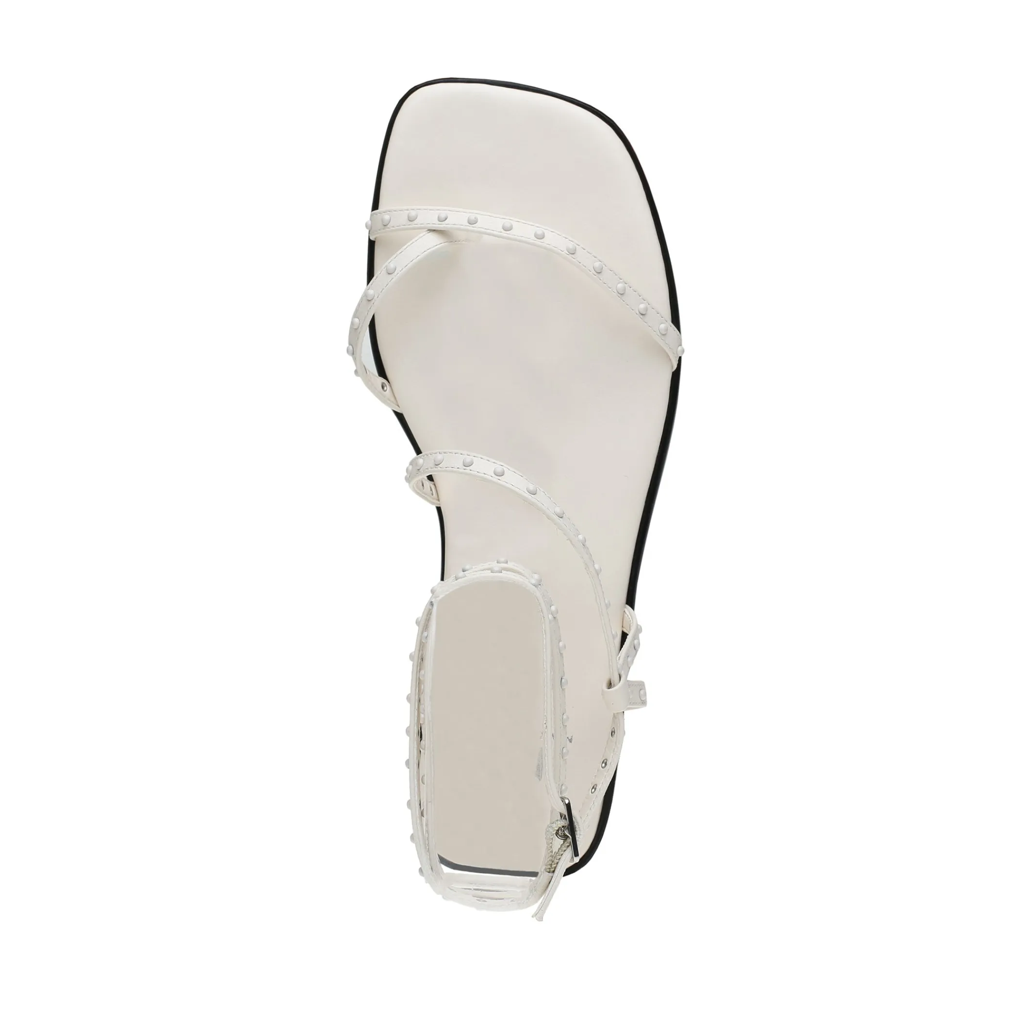 Sale Marc Fisher Nalica Flat Sandal White Leather
