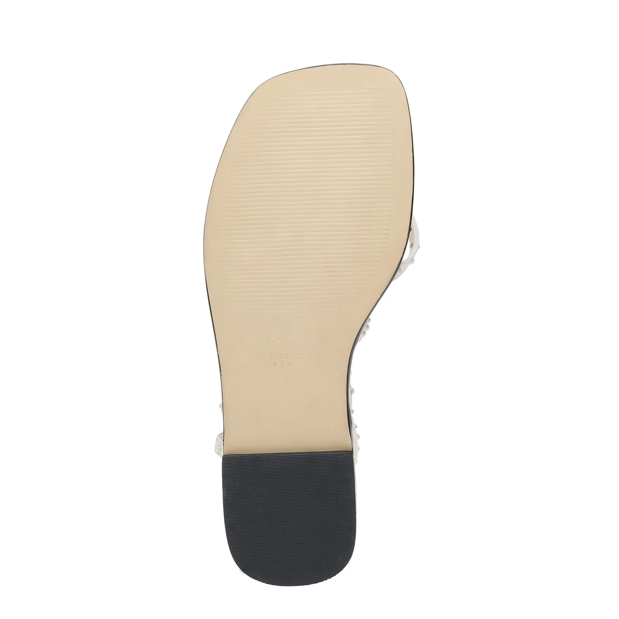 Sale Marc Fisher Nalica Flat Sandal White Leather