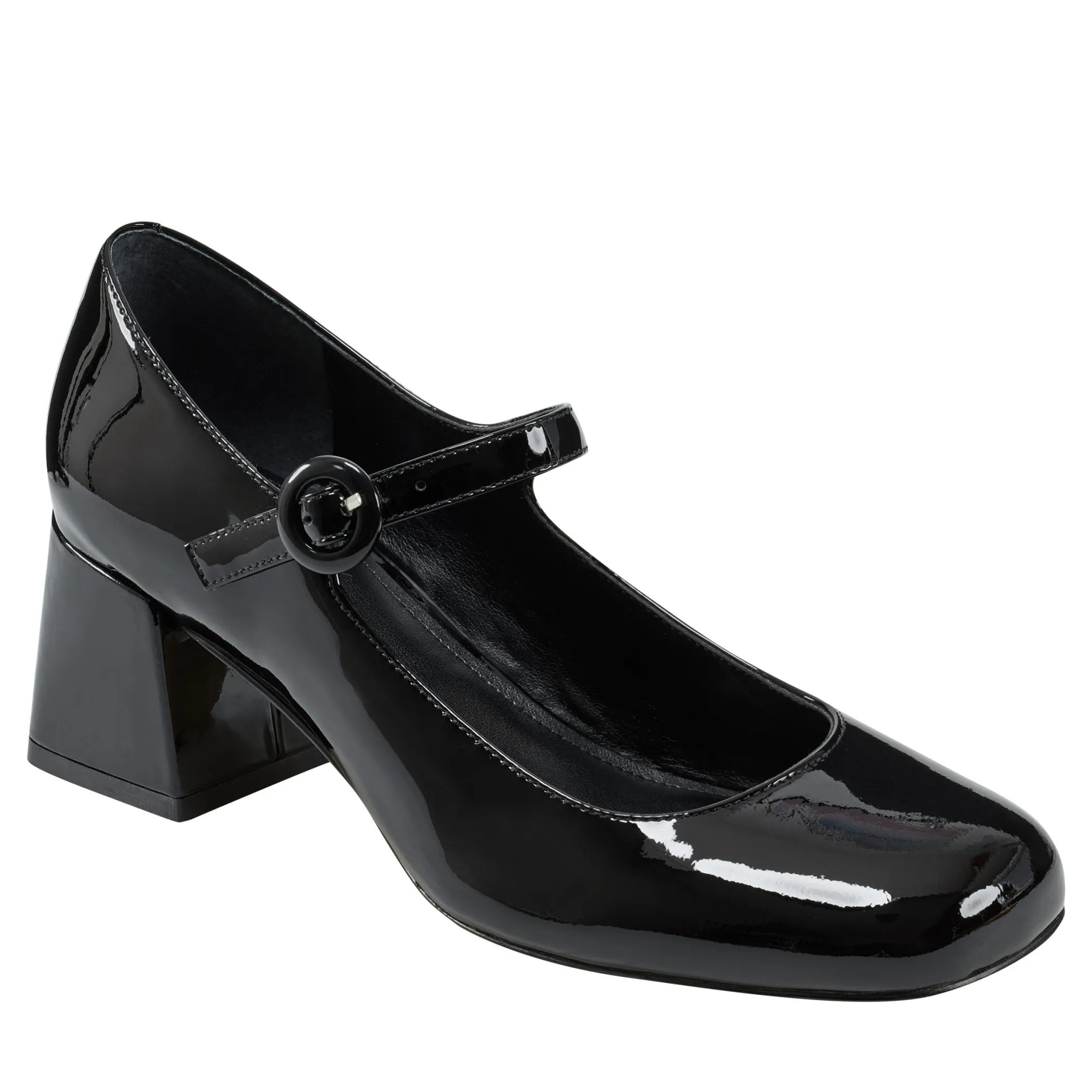 Best Marc Fisher Nessily Block Heel Mary Jane Black