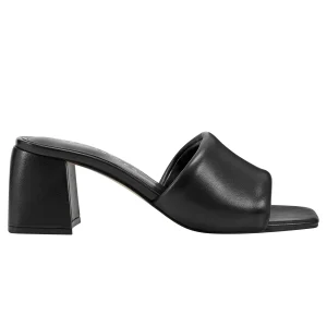 Outlet Marc Fisher Nombra Block Heel Slide Sandal Black