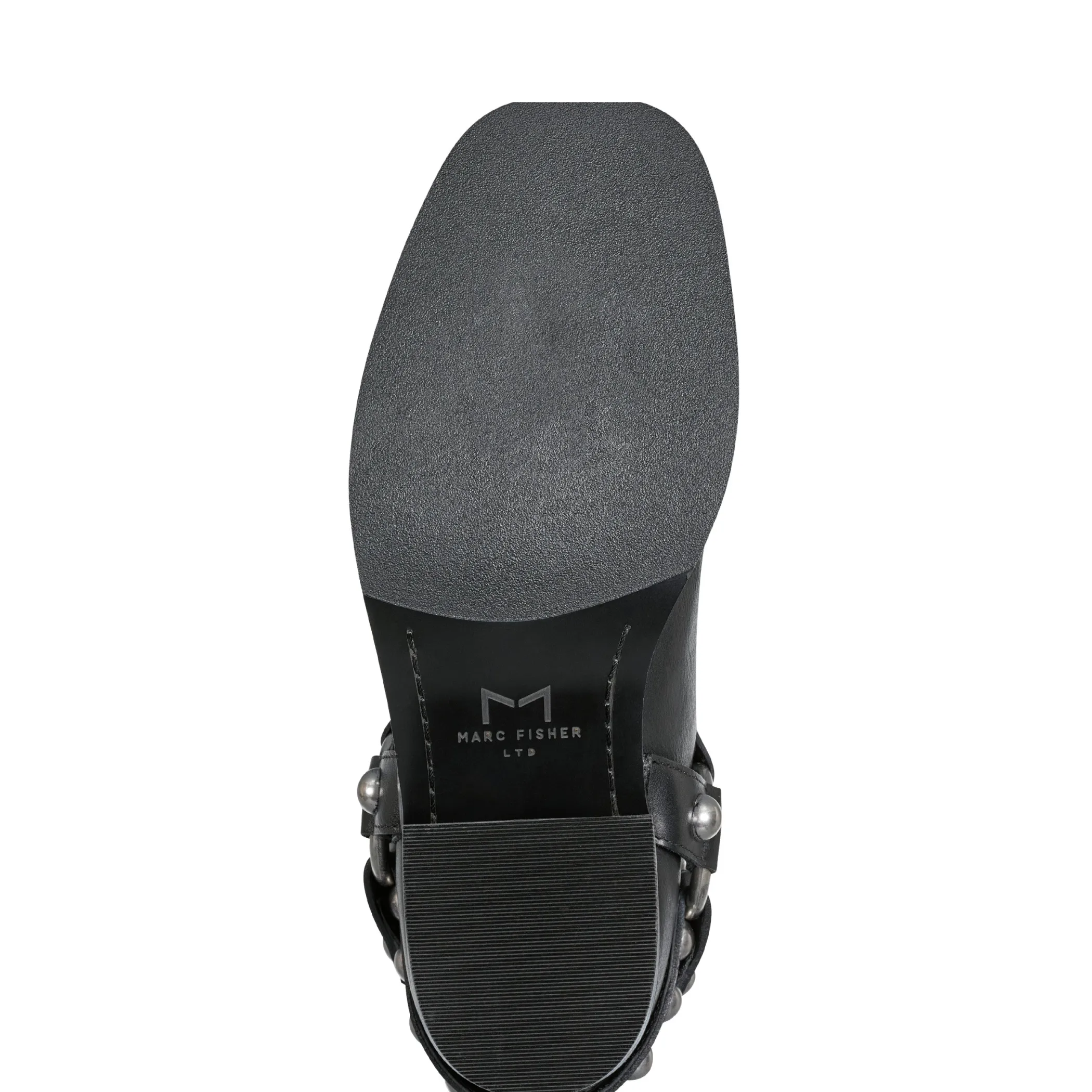Cheap Marc Fisher Ofida Block Heel Harness Boot Black Leather