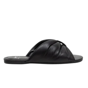 Cheap Marc Fisher Olita Flat Slide Sandal Black
