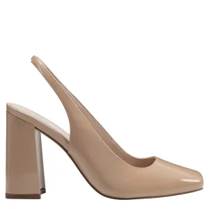 Best Sale Marc Fisher Onna Slingback Heel Natural Patent