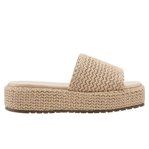 Best Sale Marc Fisher Pais Flatform Sandal Light Natural