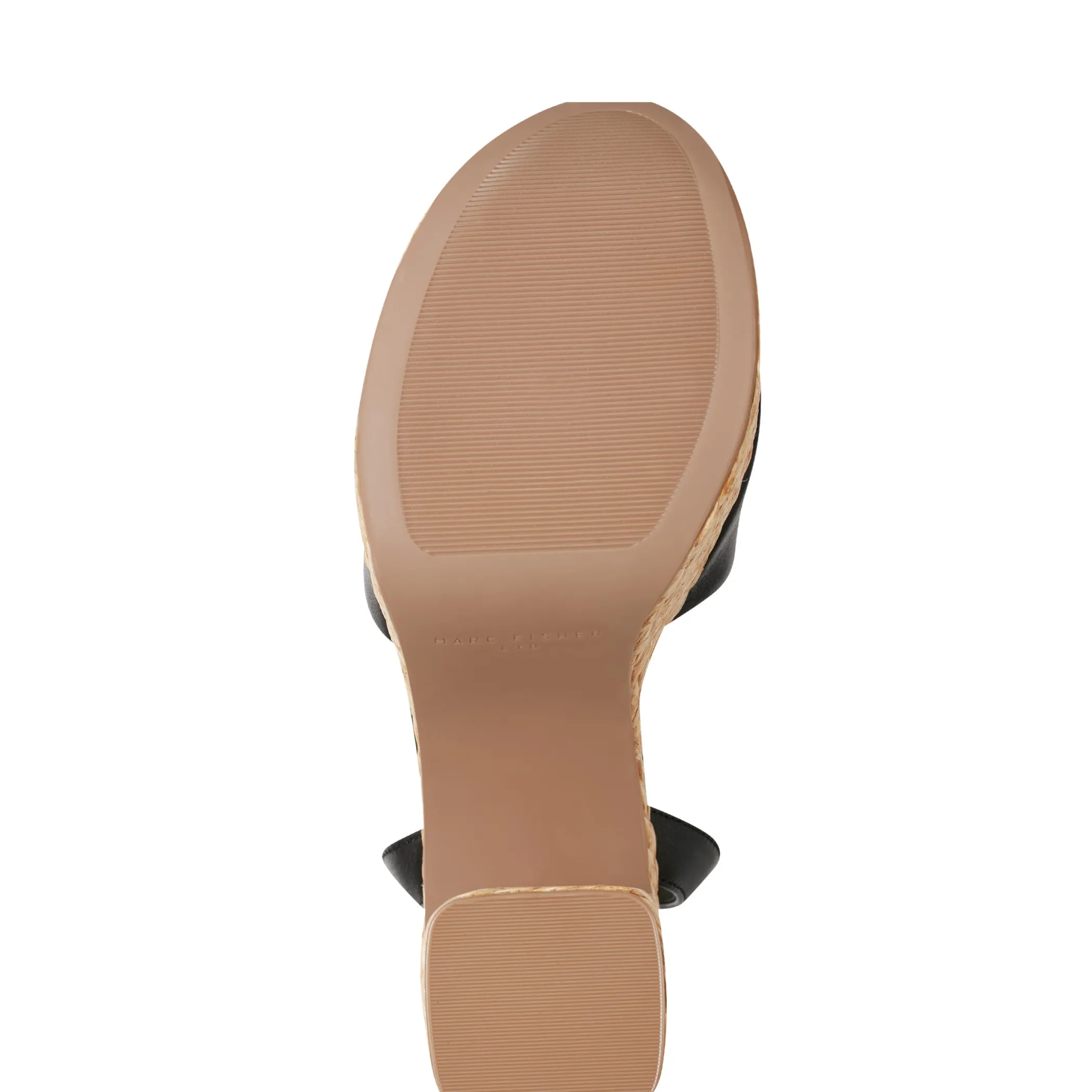 Cheap Marc Fisher Palyca Platform Espadrille Sandal Black Leather