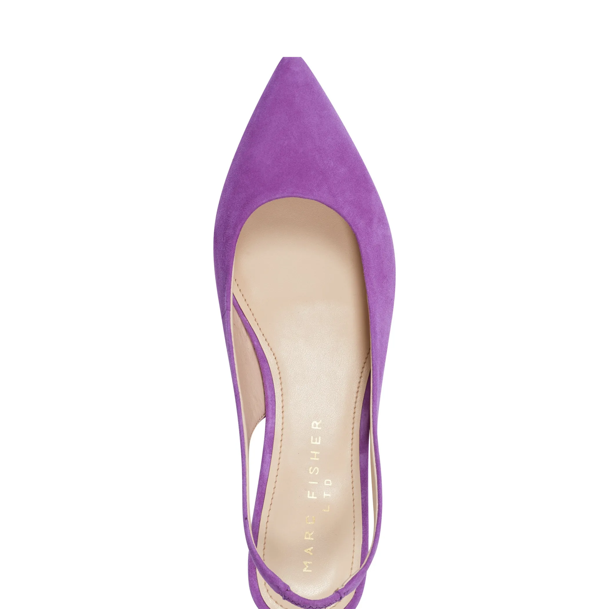 Discount Marc Fisher Posey Slingback Pump Purple Suede