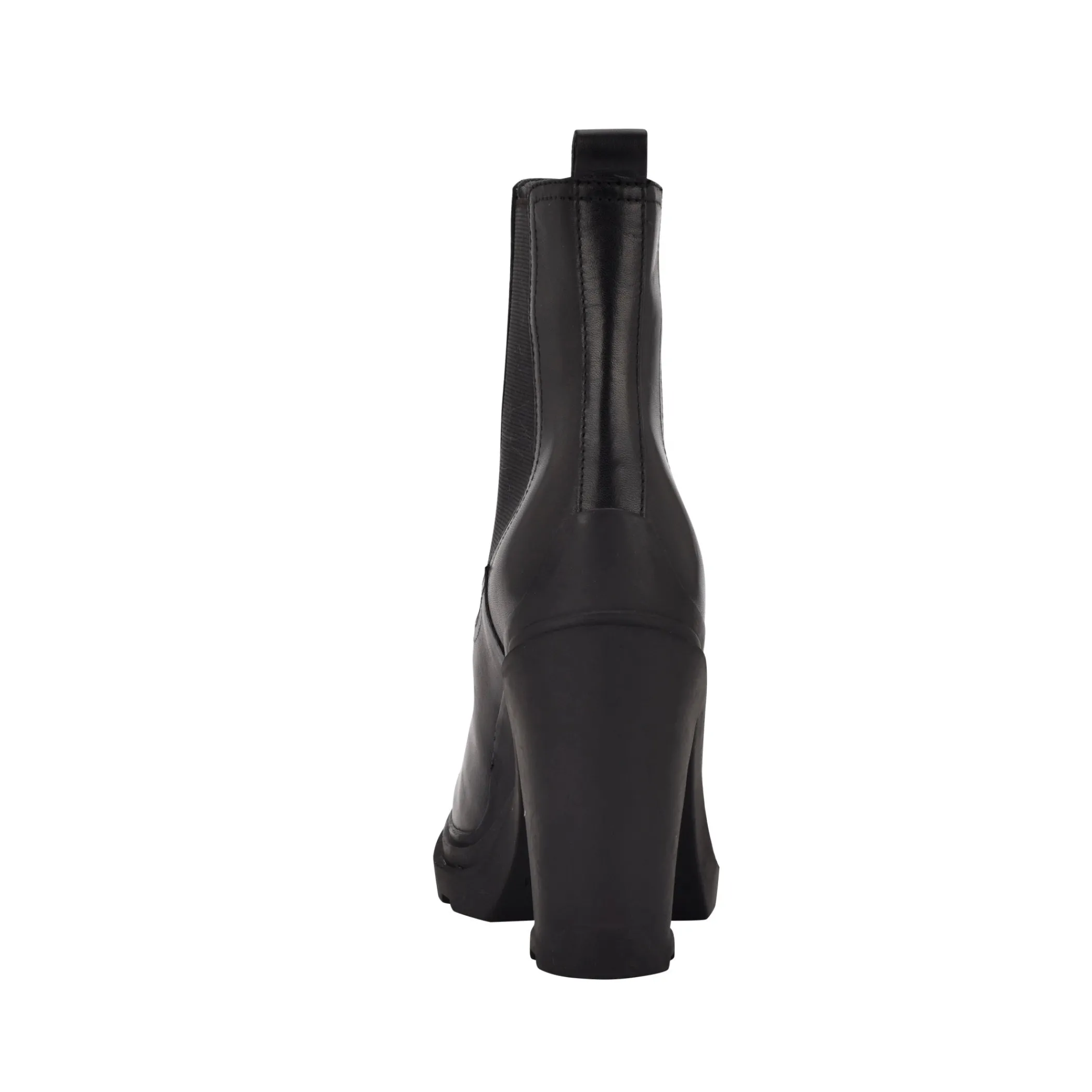 New Marc Fisher Ramio Heeled Chelsea Bootie Black Leather