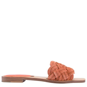 Best Sale Marc Fisher Rebecca Flat Slide Red Suede
