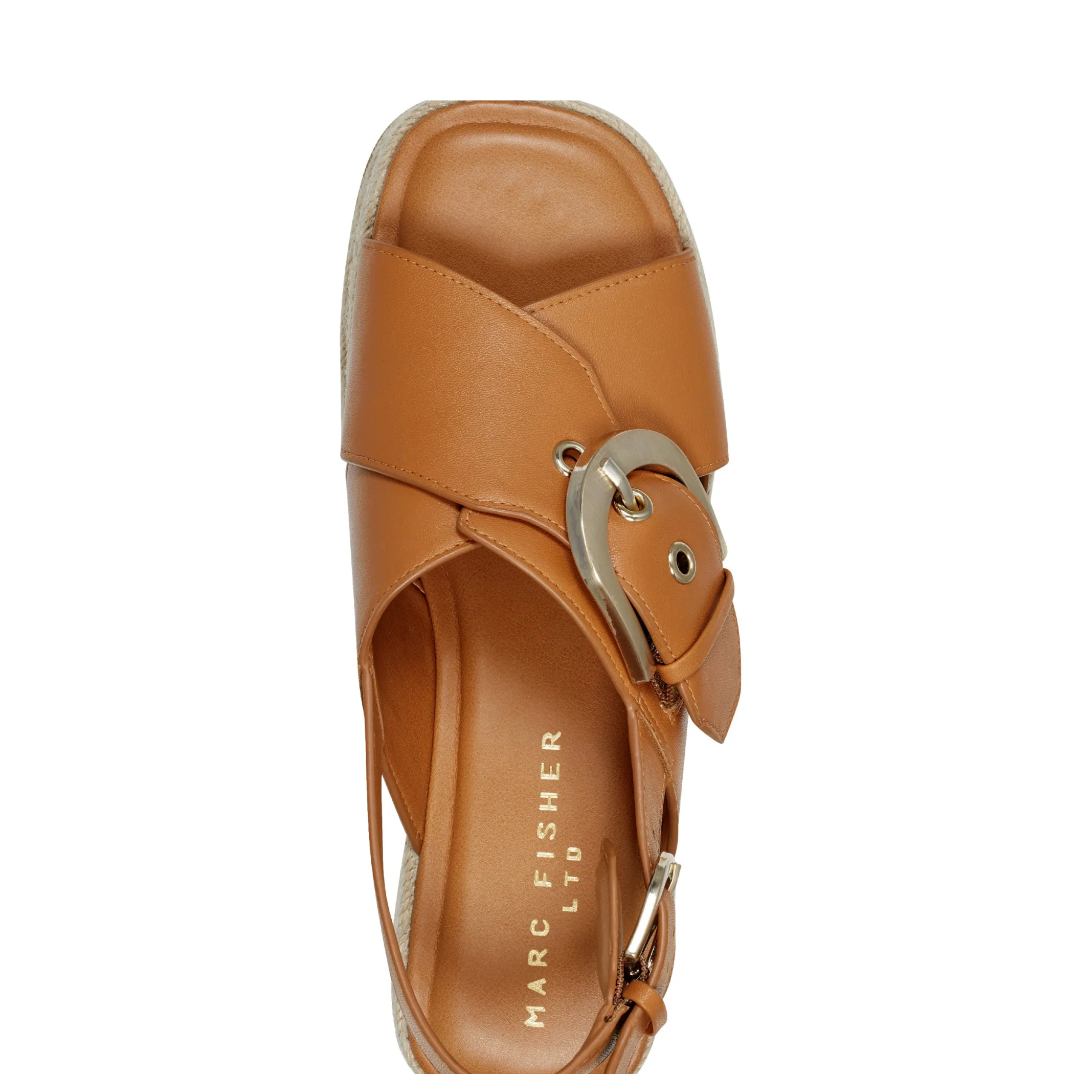 Shop Marc Fisher Renda Slingback Platform Sandal Medium Natural