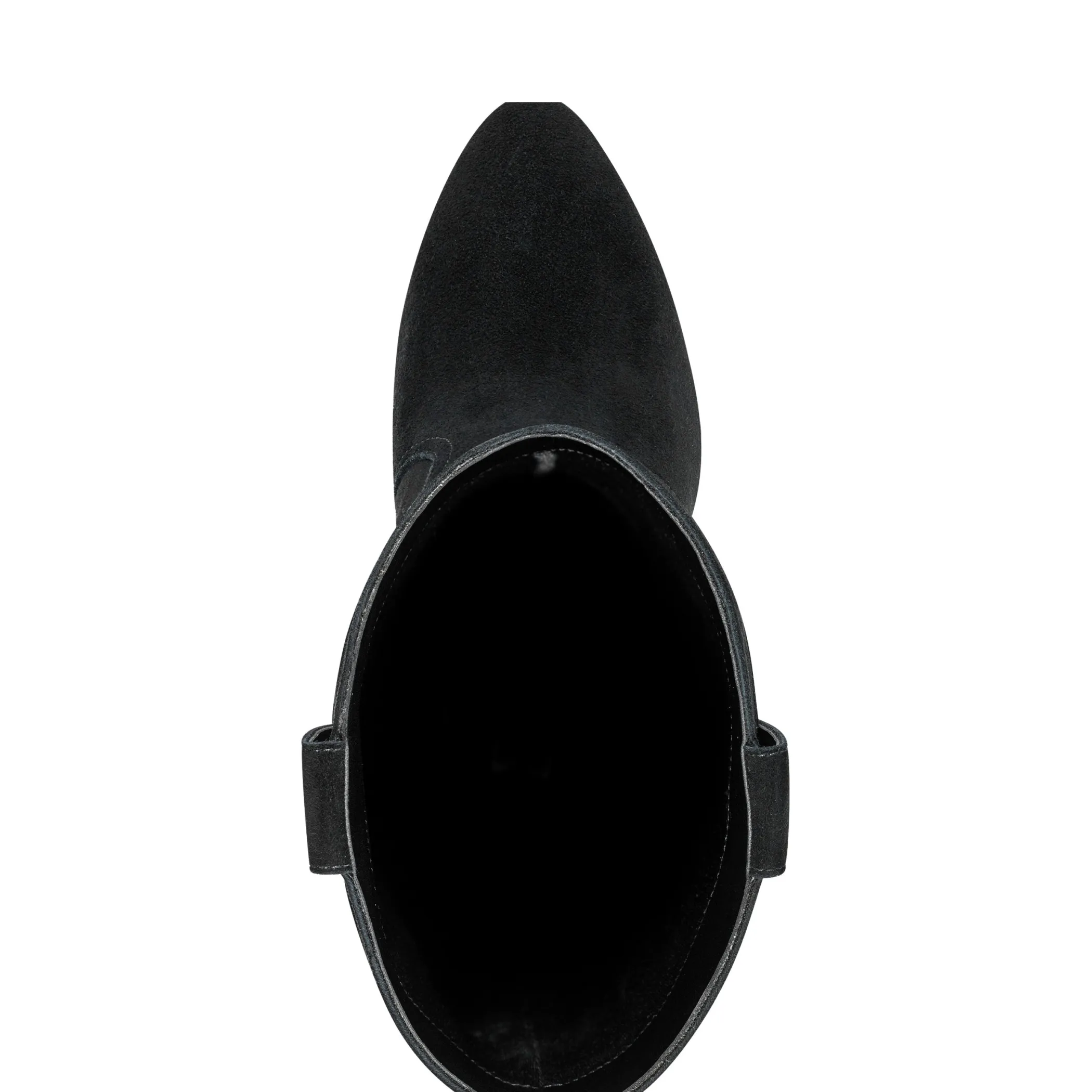 Store Marc Fisher Rolly Heeled Western Boot Black Suede