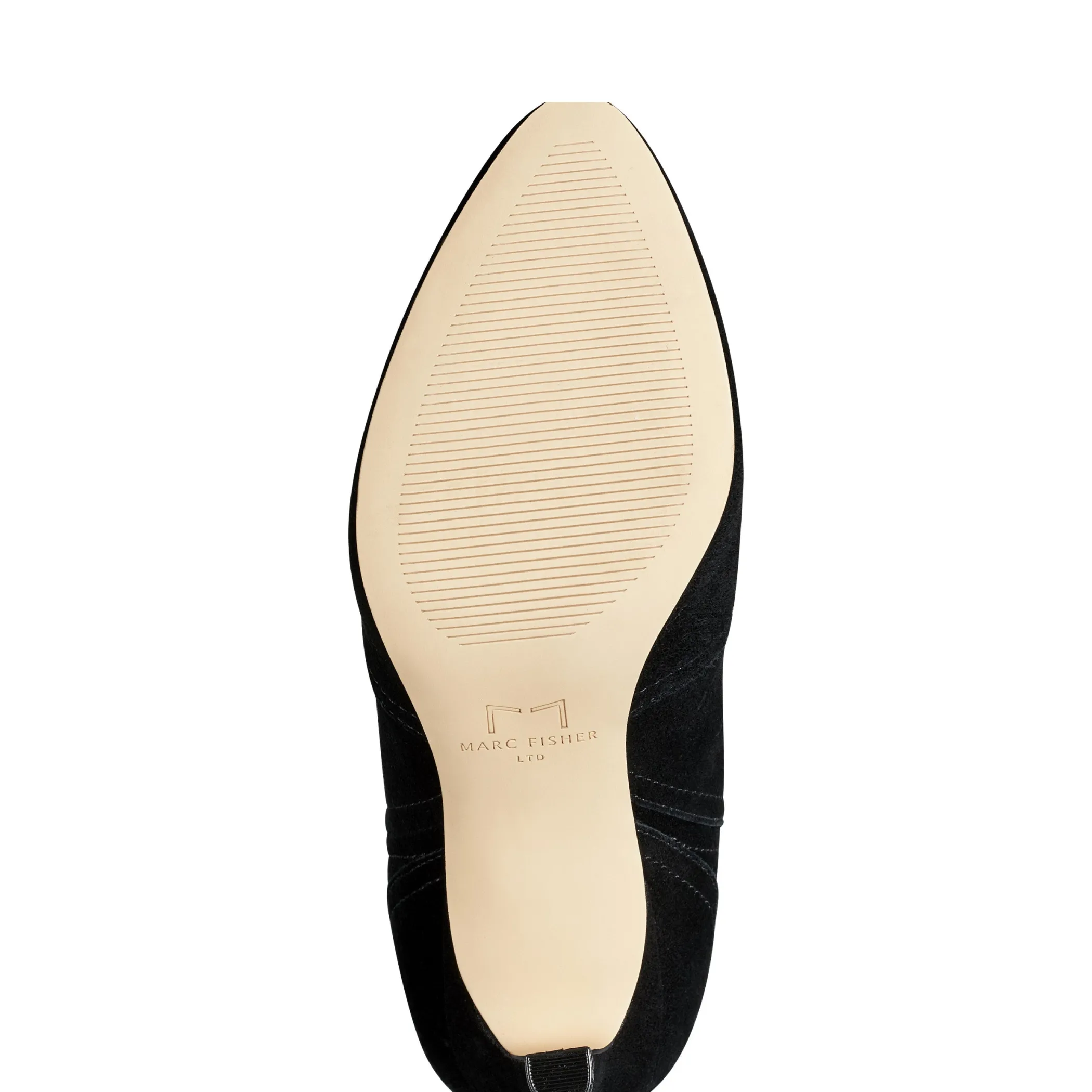 Store Marc Fisher Rolly Heeled Western Boot Black Suede
