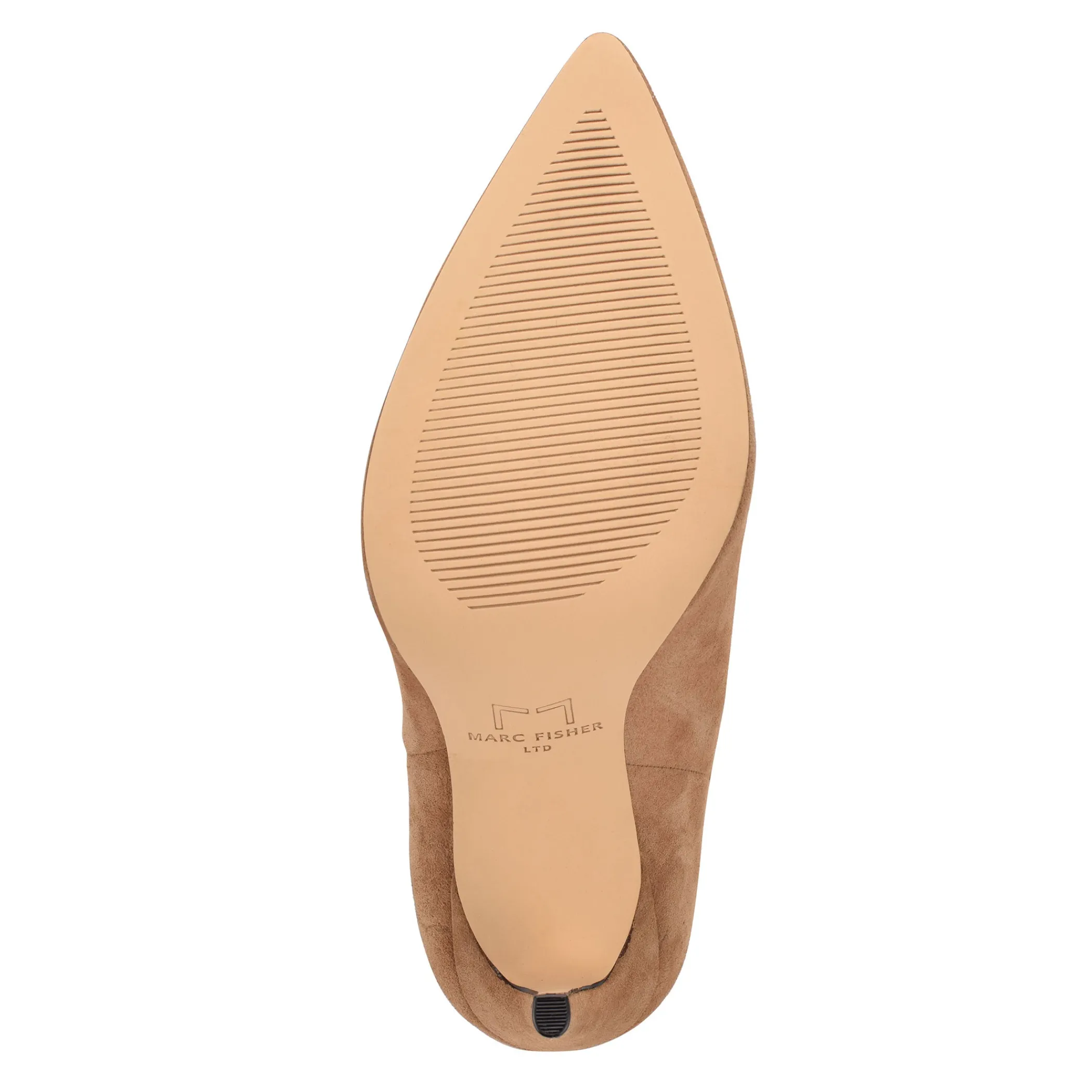 New Marc Fisher Romy Heeled Boot Cognac Suede