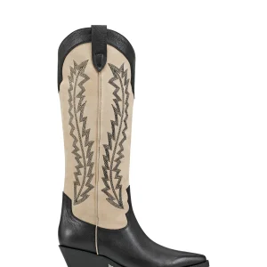 Clearance Marc Fisher Roselle Western Boot Black Leather
