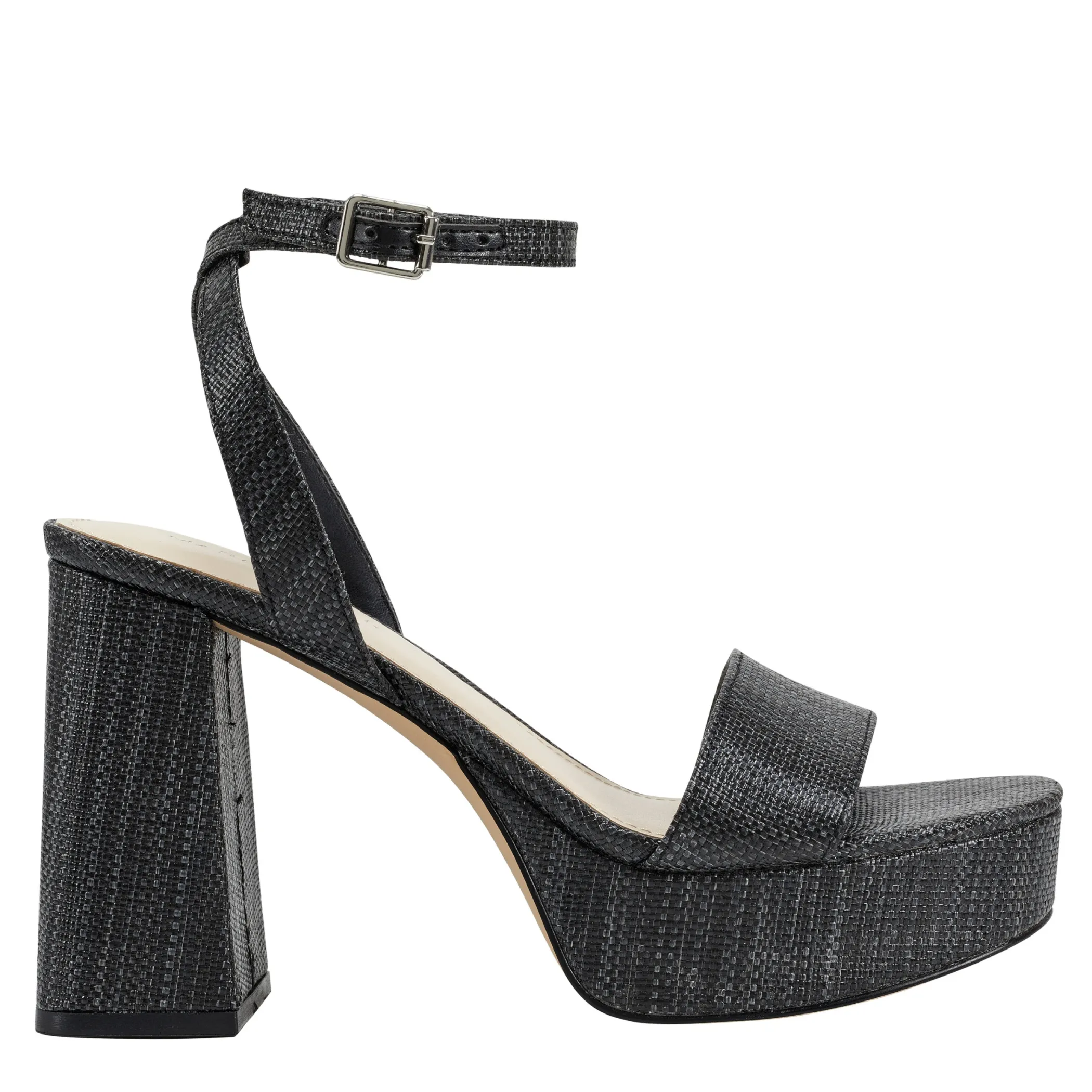 Cheap Marc Fisher Sadel Platform Sandal Black