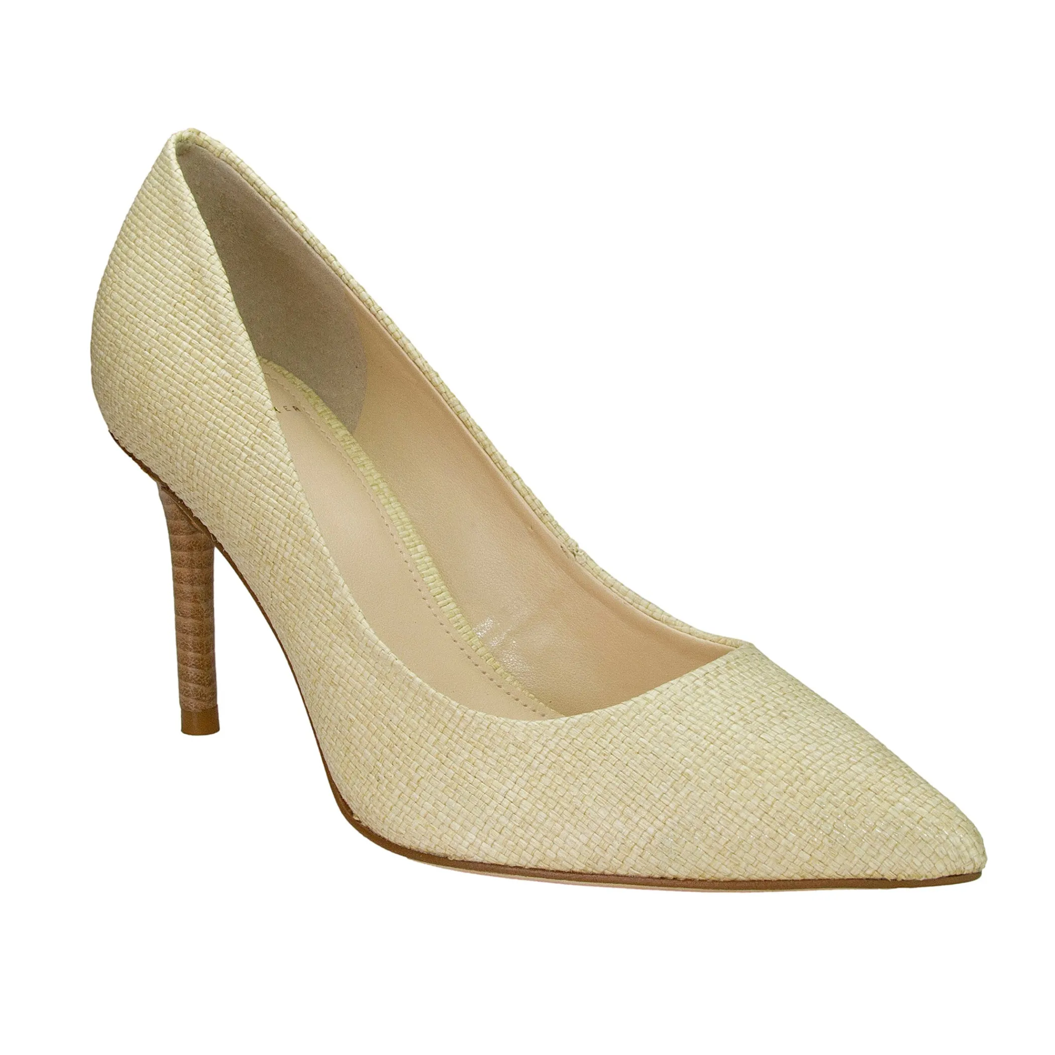 Best Sale Marc Fisher Salley Pointy Toe Pump Natural Raffia