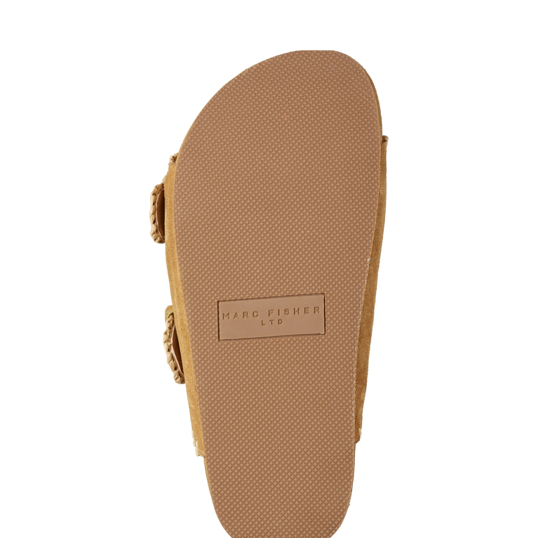 Discount Marc Fisher Solea Buckle Footbed Sandal Medium Natural