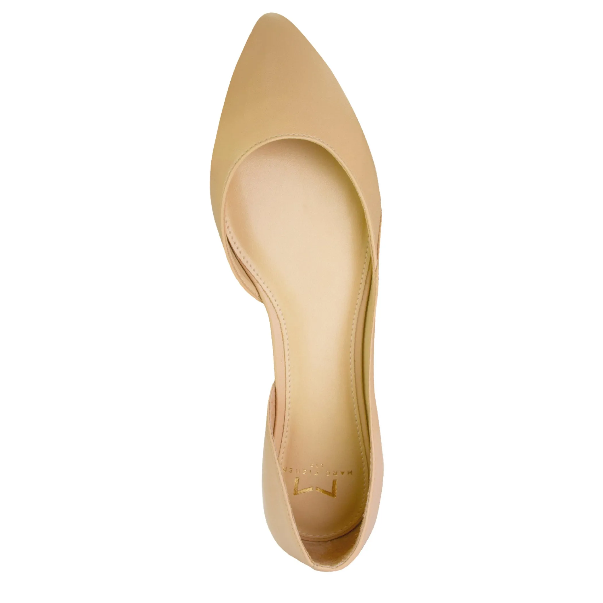 Discount Marc Fisher Sunny D'Orsay Flat Light Sand Leather