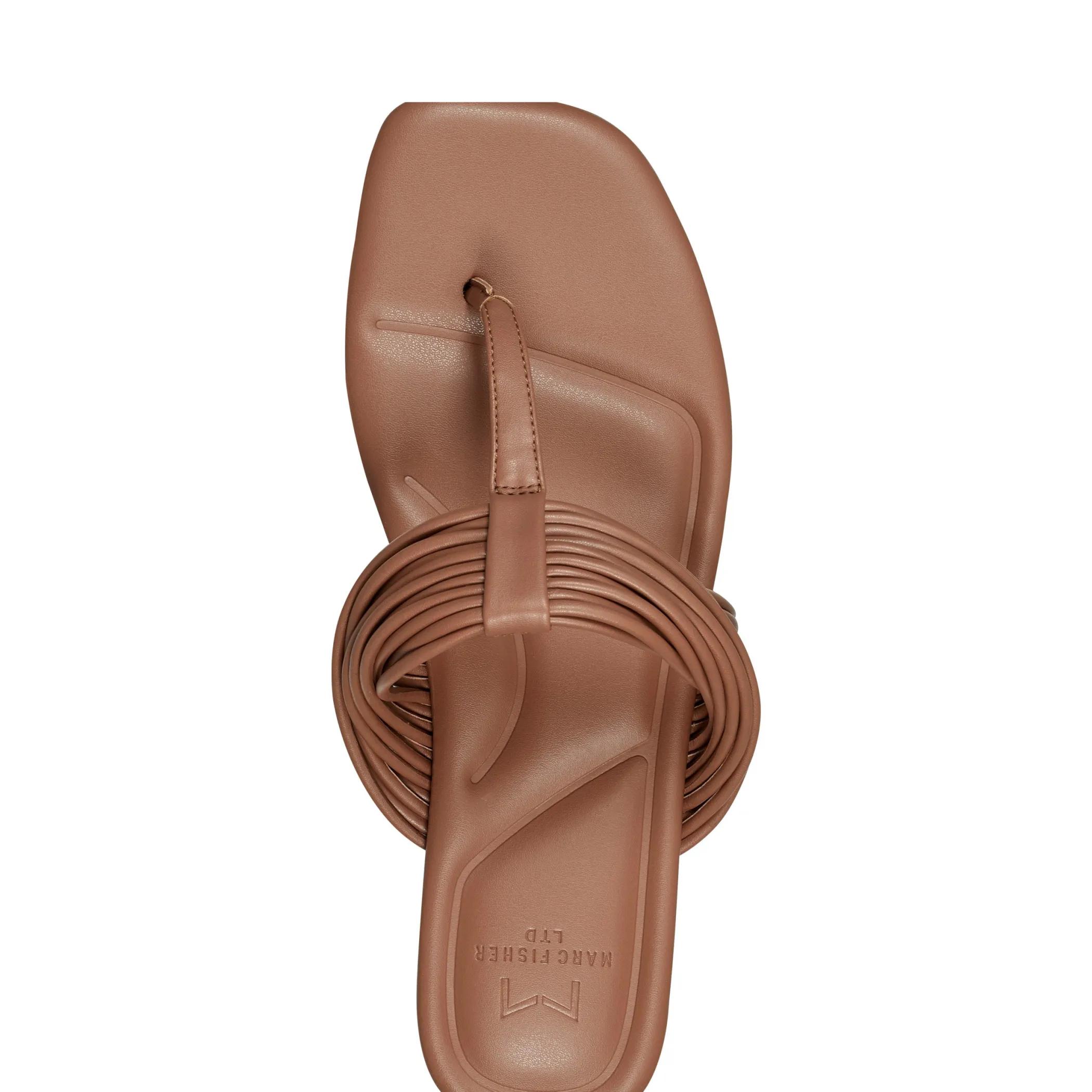 Clearance Marc Fisher Tanya Flat Sandal Natural
