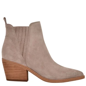 Best Marc Fisher Teona Pointy Toe Chelsea Bootie Taupe Suede