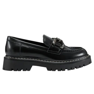 Best Marc Fisher Trisca Lug Sole Chain Loafer Black