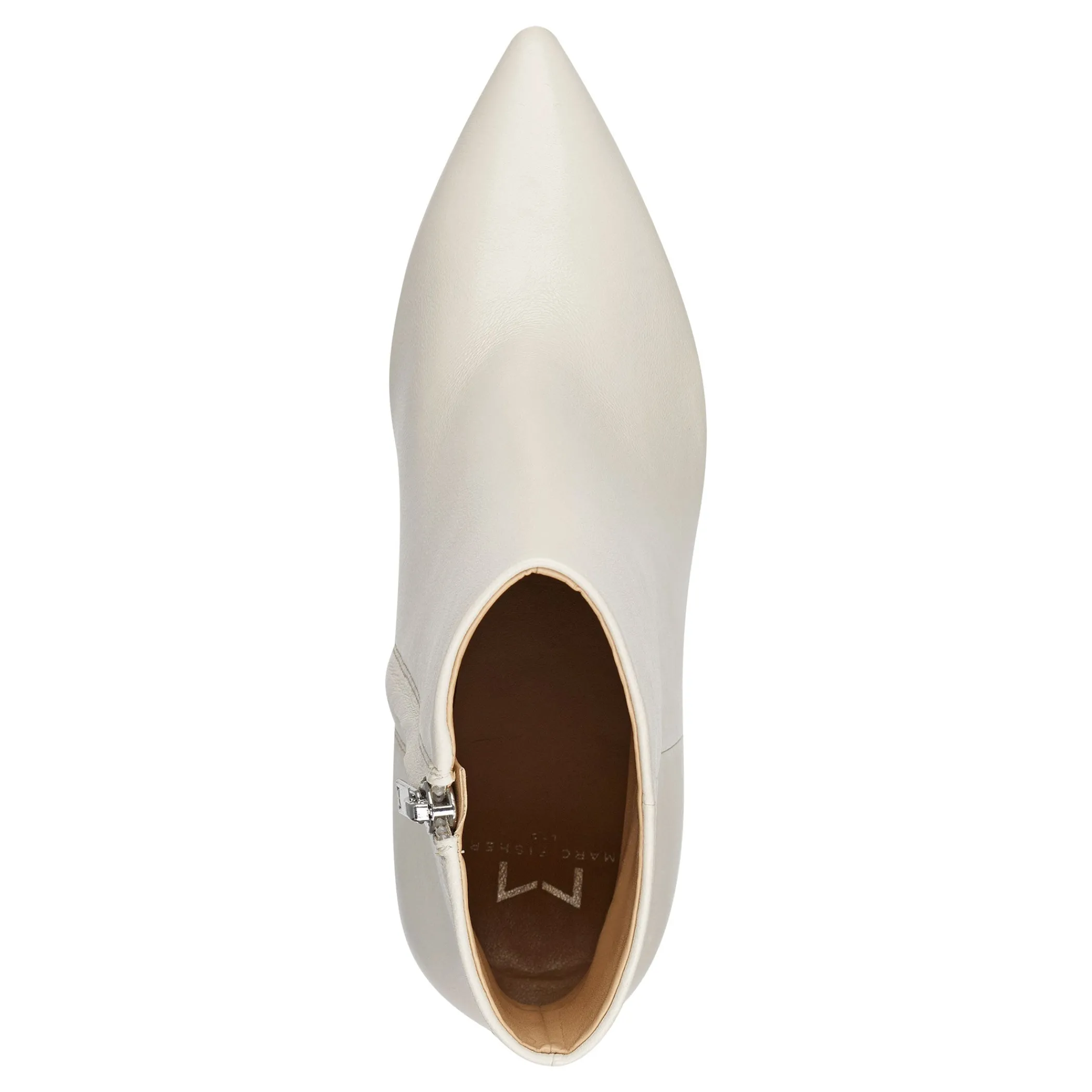 Store Marc Fisher Ulani Heeled Bootie Ivory Leather
