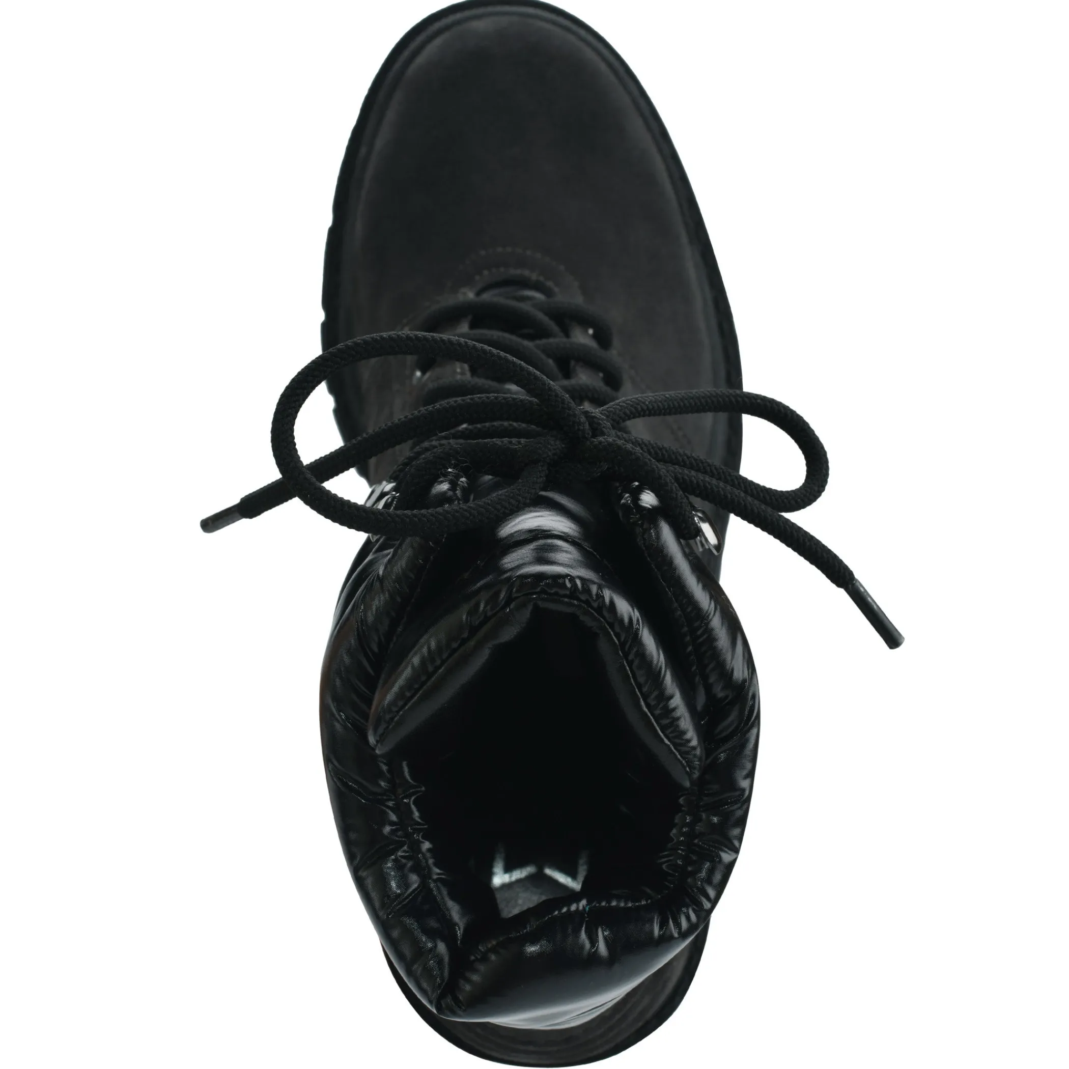 Hot Marc Fisher Velima Lace Up Lugsole Bootie Dark Grey Suede/Nylon