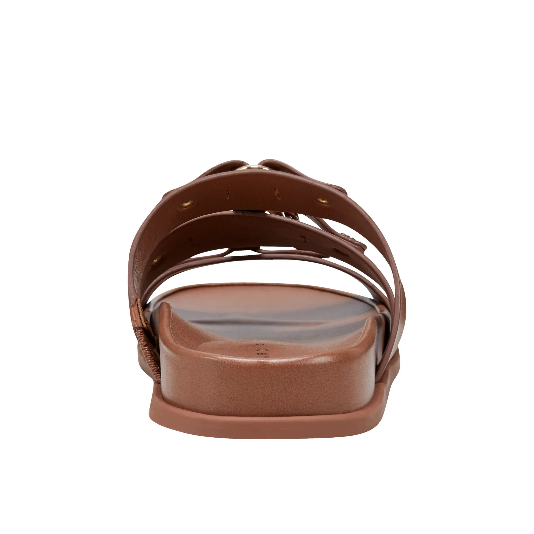 Cheap Marc Fisher Verity Flat Footbed Sandal Brown